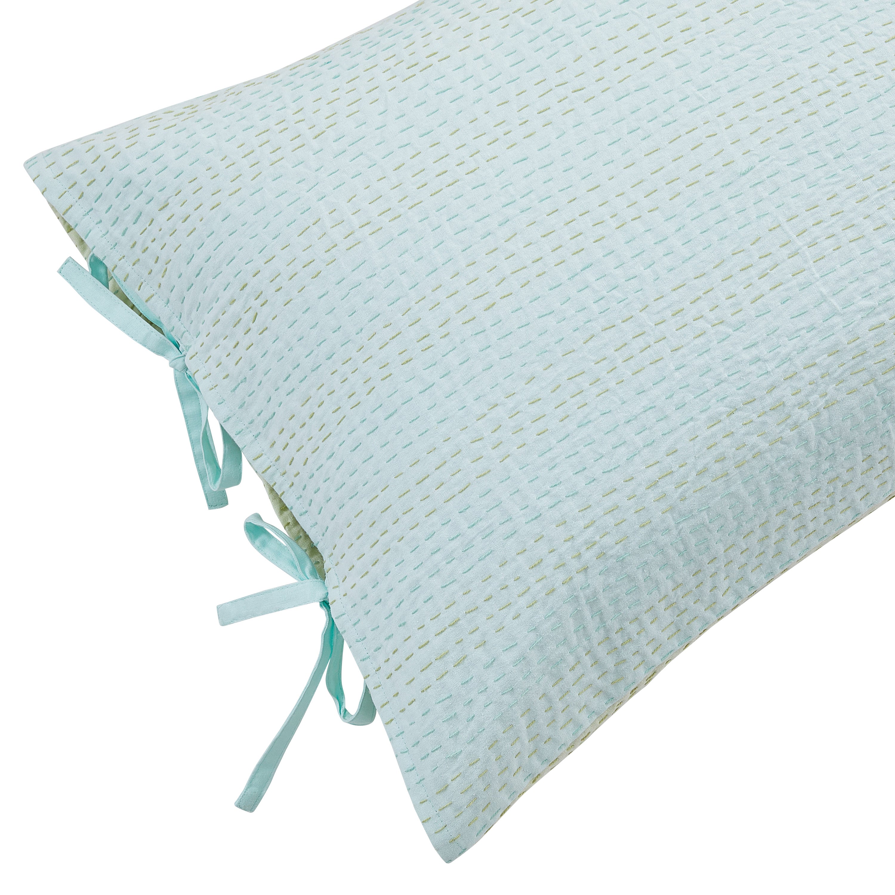 Reversible Kantha Pillow Sham Pairs