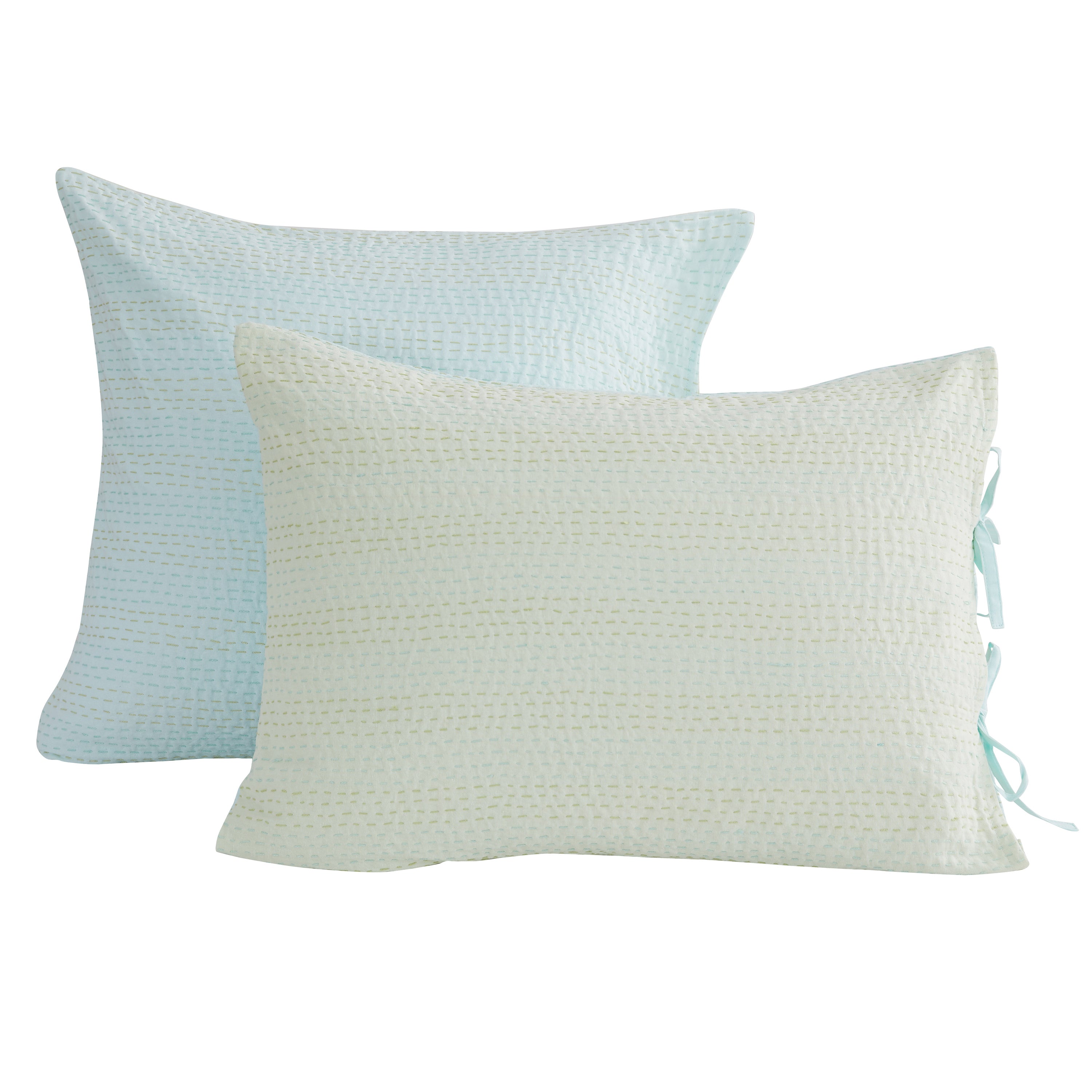 Reversible Kantha Pillow Sham Pairs