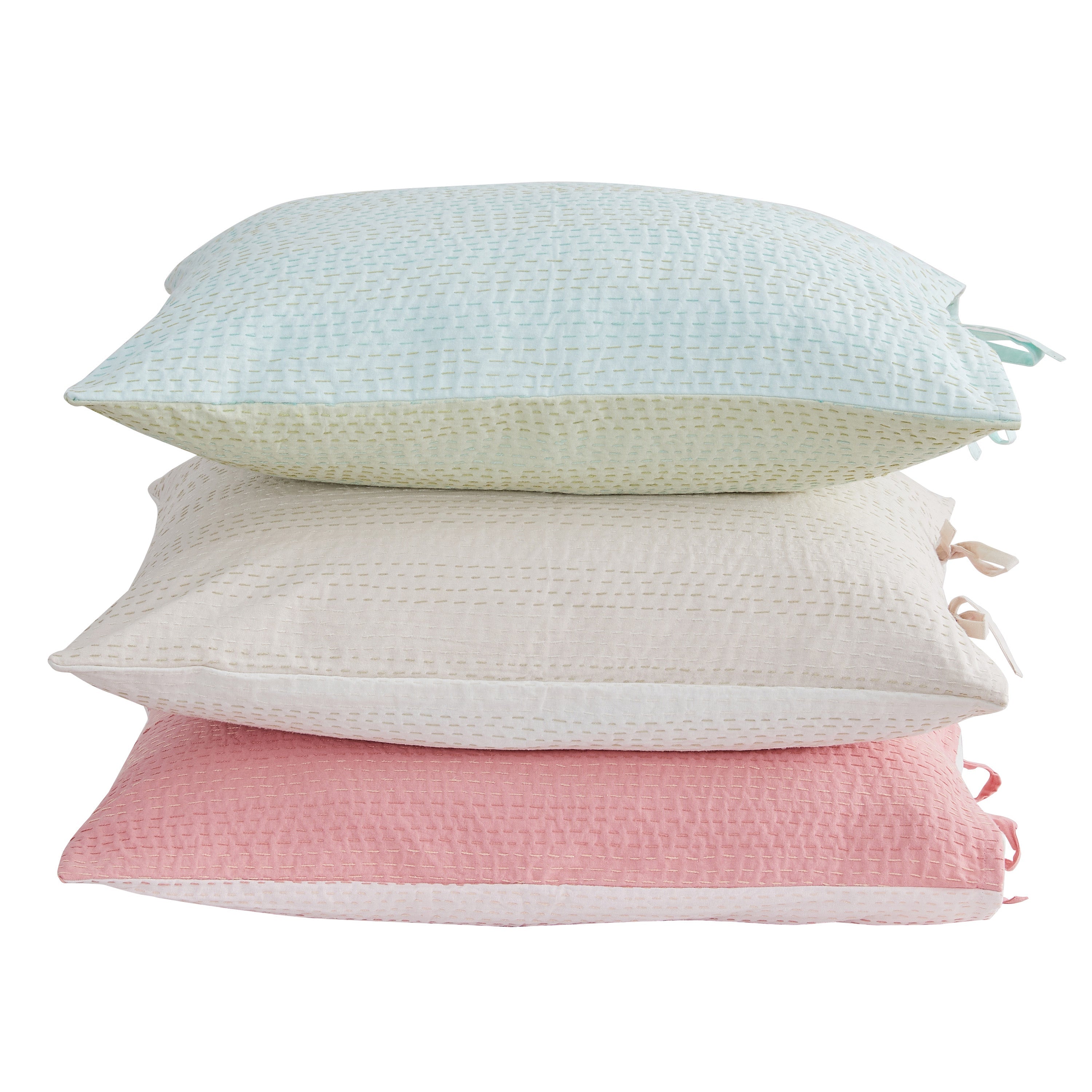 Reversible Kantha Pillow Sham Pairs