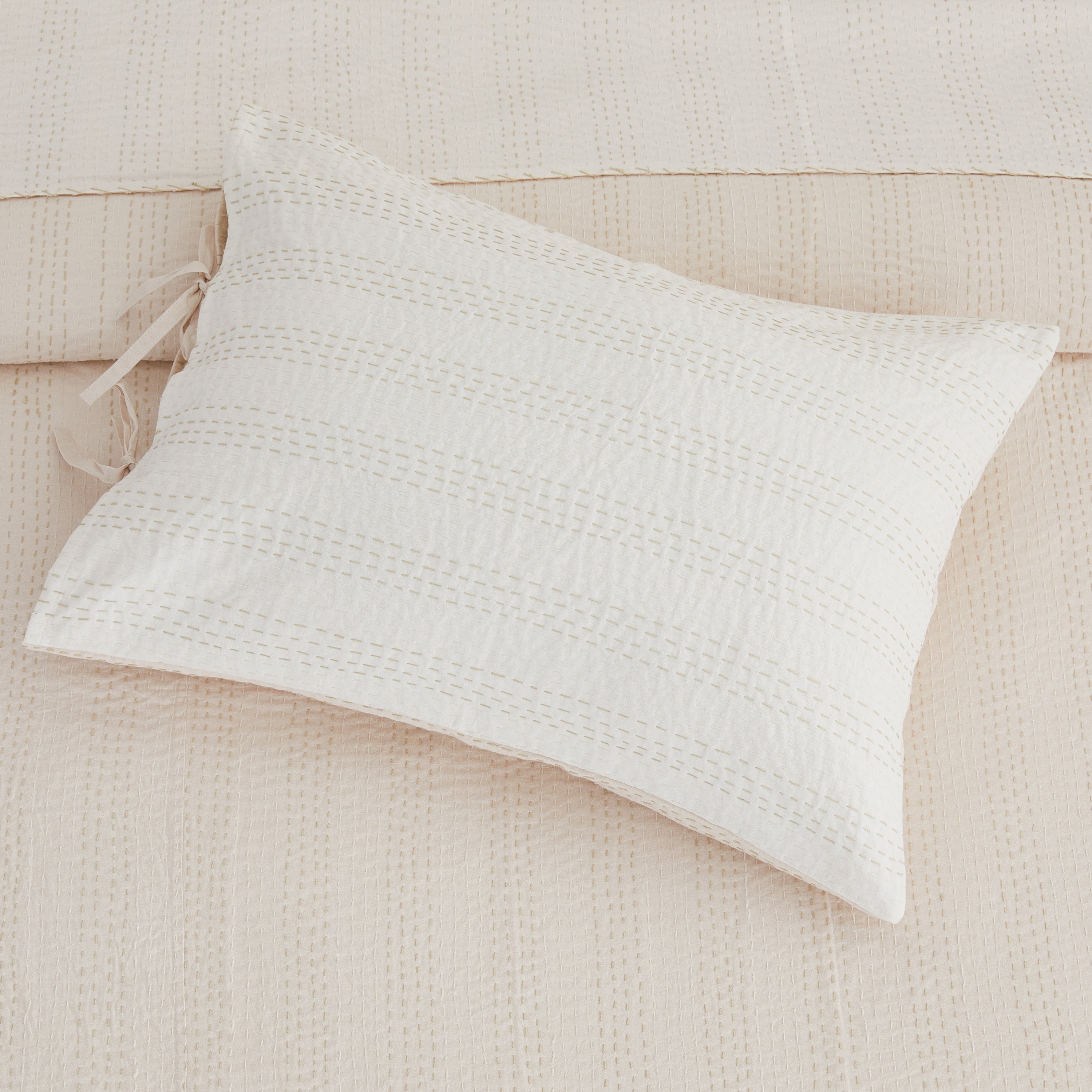 Reversible Kantha Pillow Sham Pairs