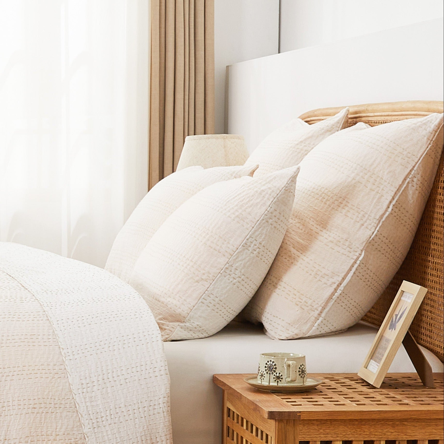Reversible Kantha Pillow Sham Pairs