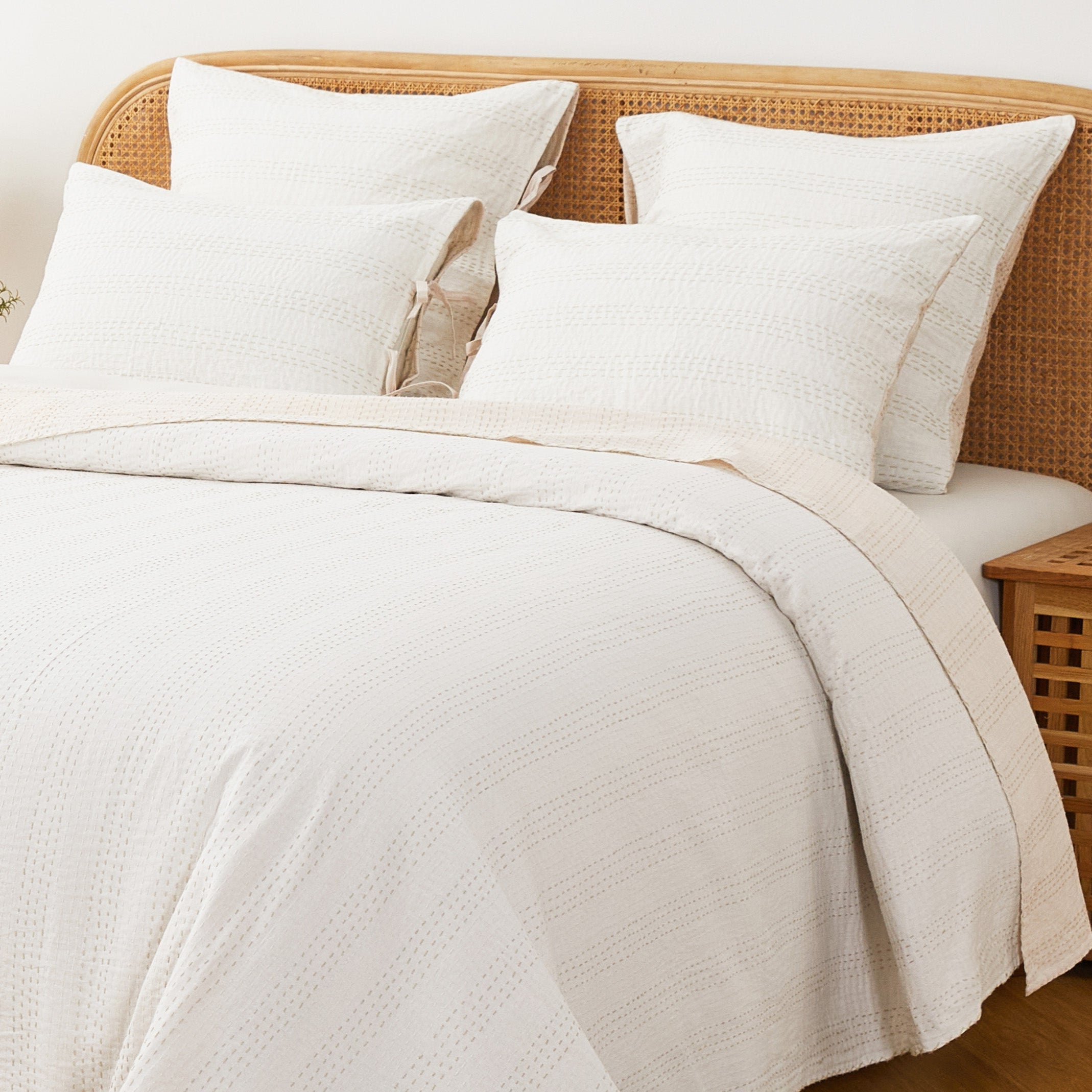 Reversible Kantha Pillow Sham Pairs