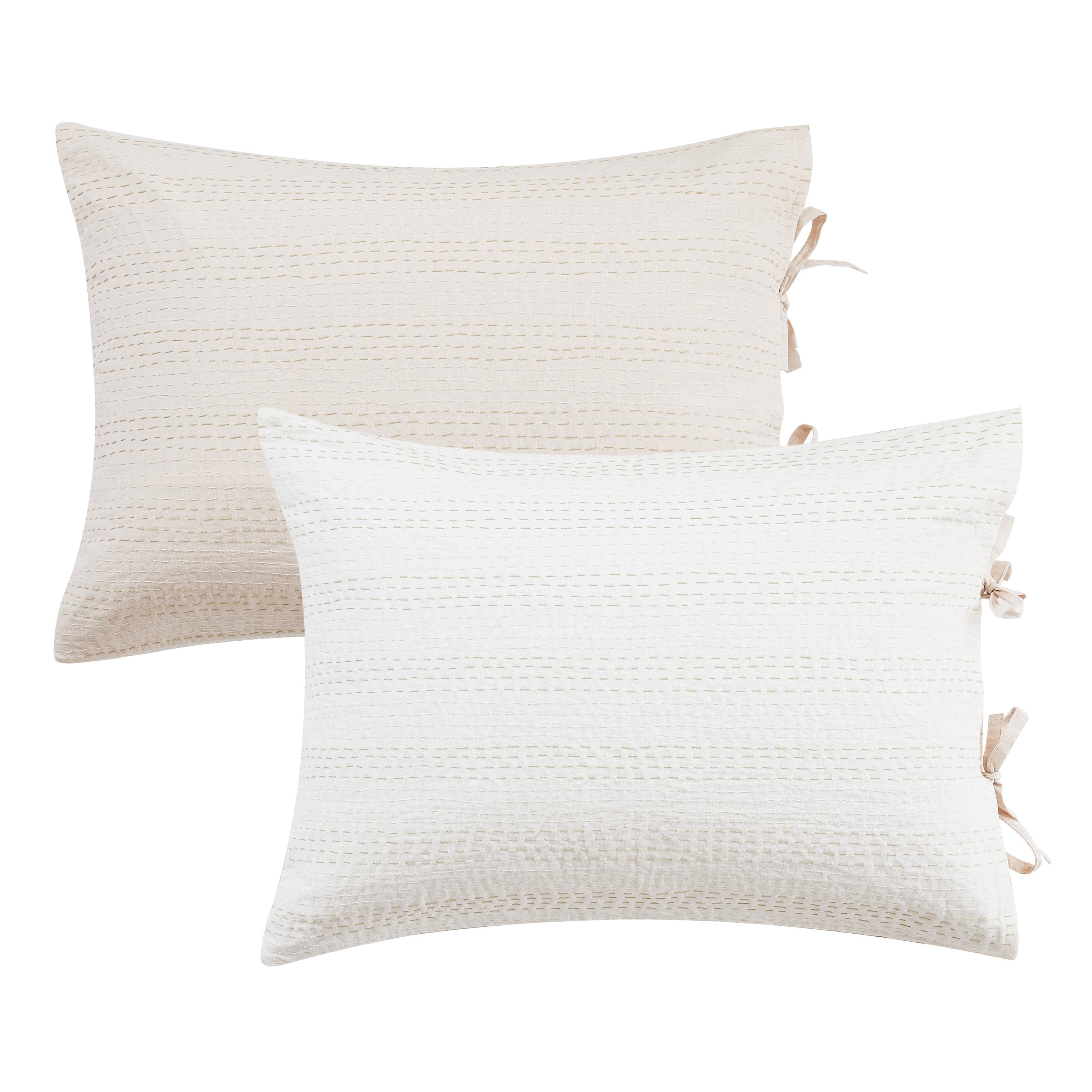 Reversible Kantha Pillow Sham Pairs