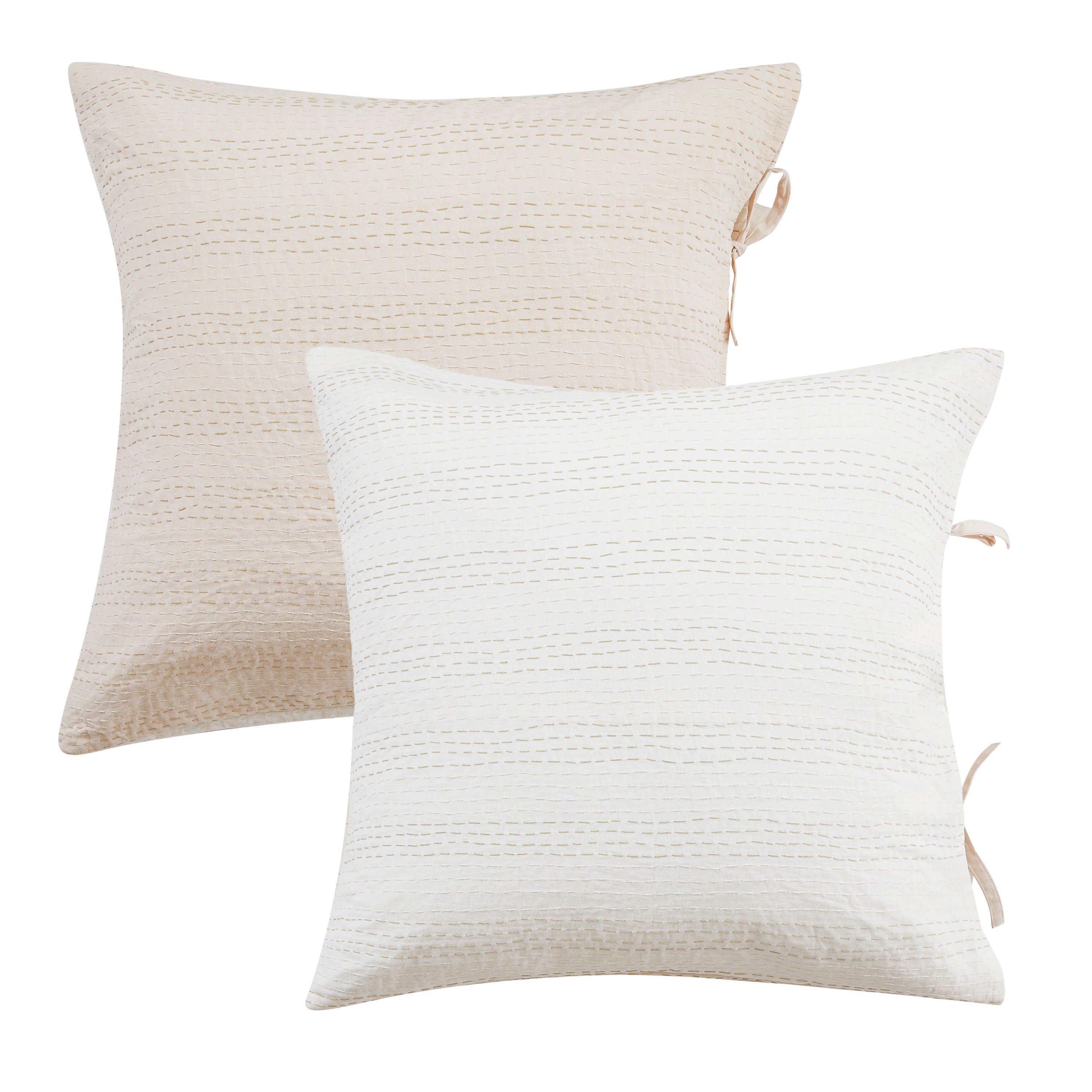 Reversible Kantha Pillow Sham Pairs