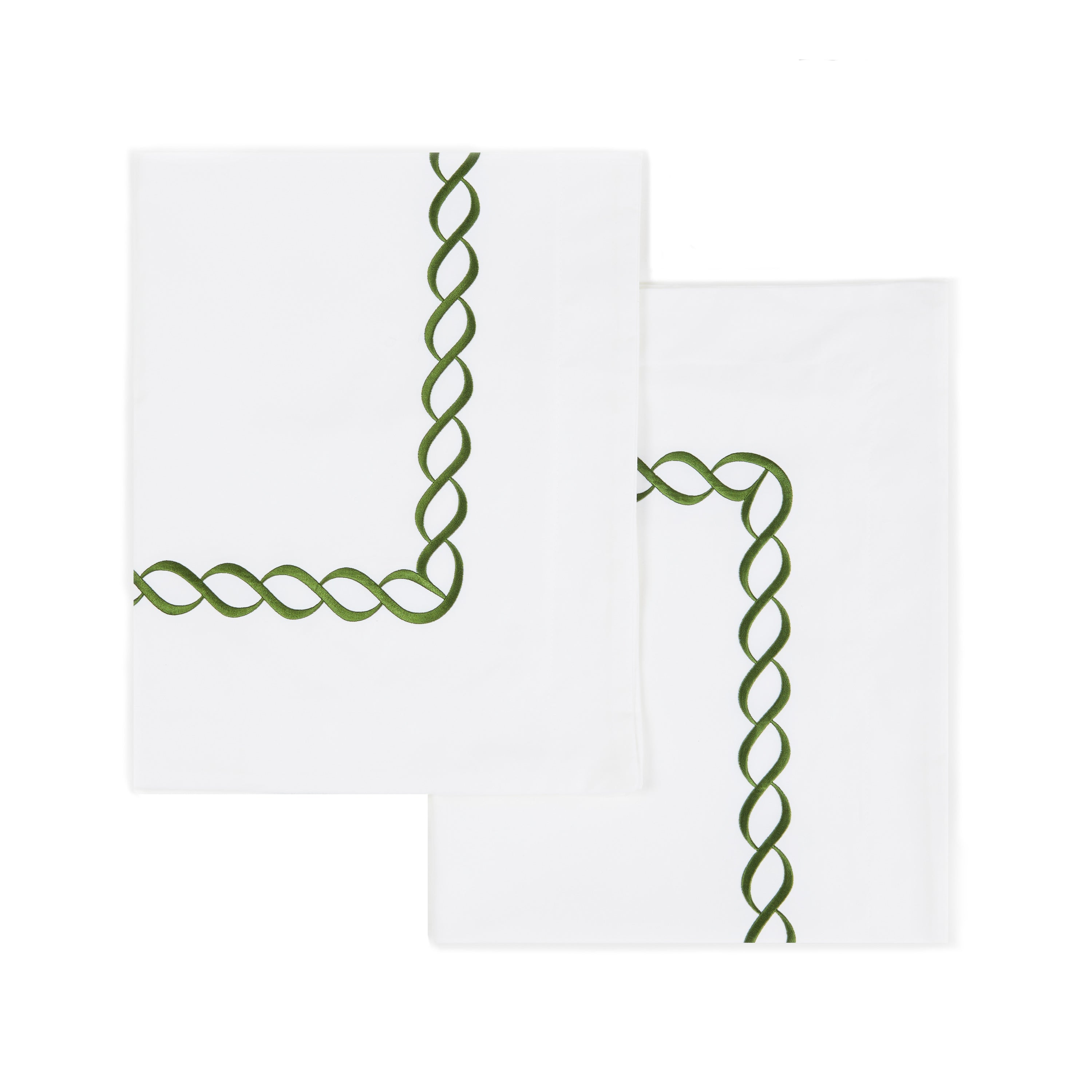 Rope Embroidered Euro Sham Pairs