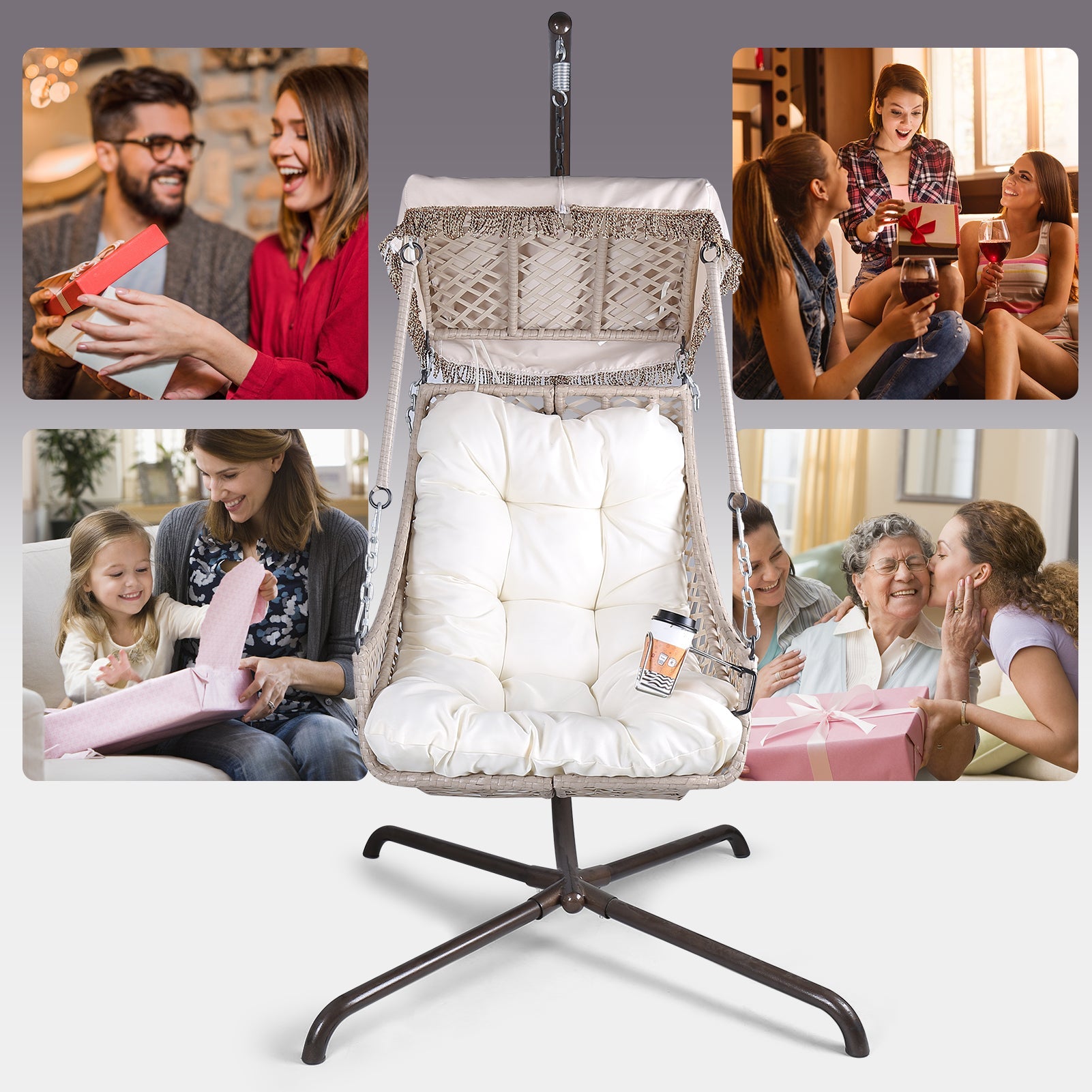 Swing Egg Chair with Stand