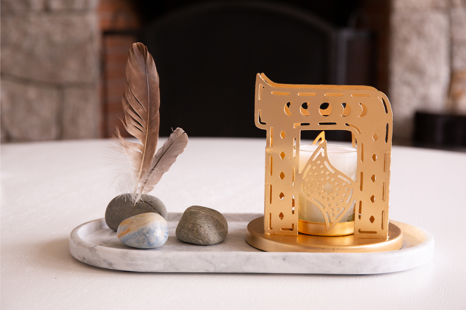 Jewish Mourning Ritual Candle Holder Set