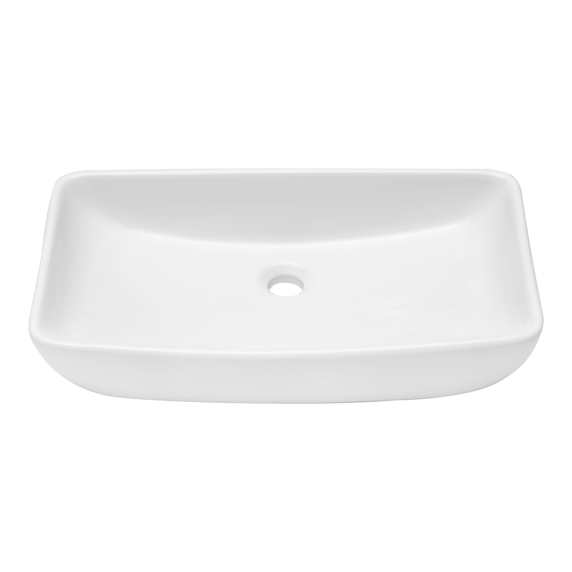 Rectangular Vessel Bathroom Sink - White by Couch