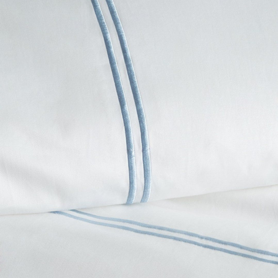 Double Stripe Embroidered Duvet Set