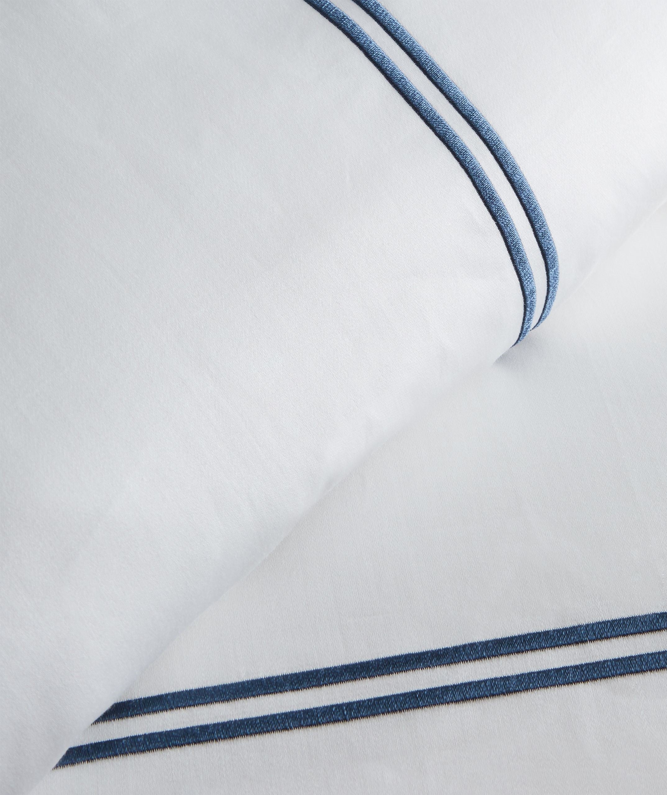 Double Stripe Embroidered Duvet Set