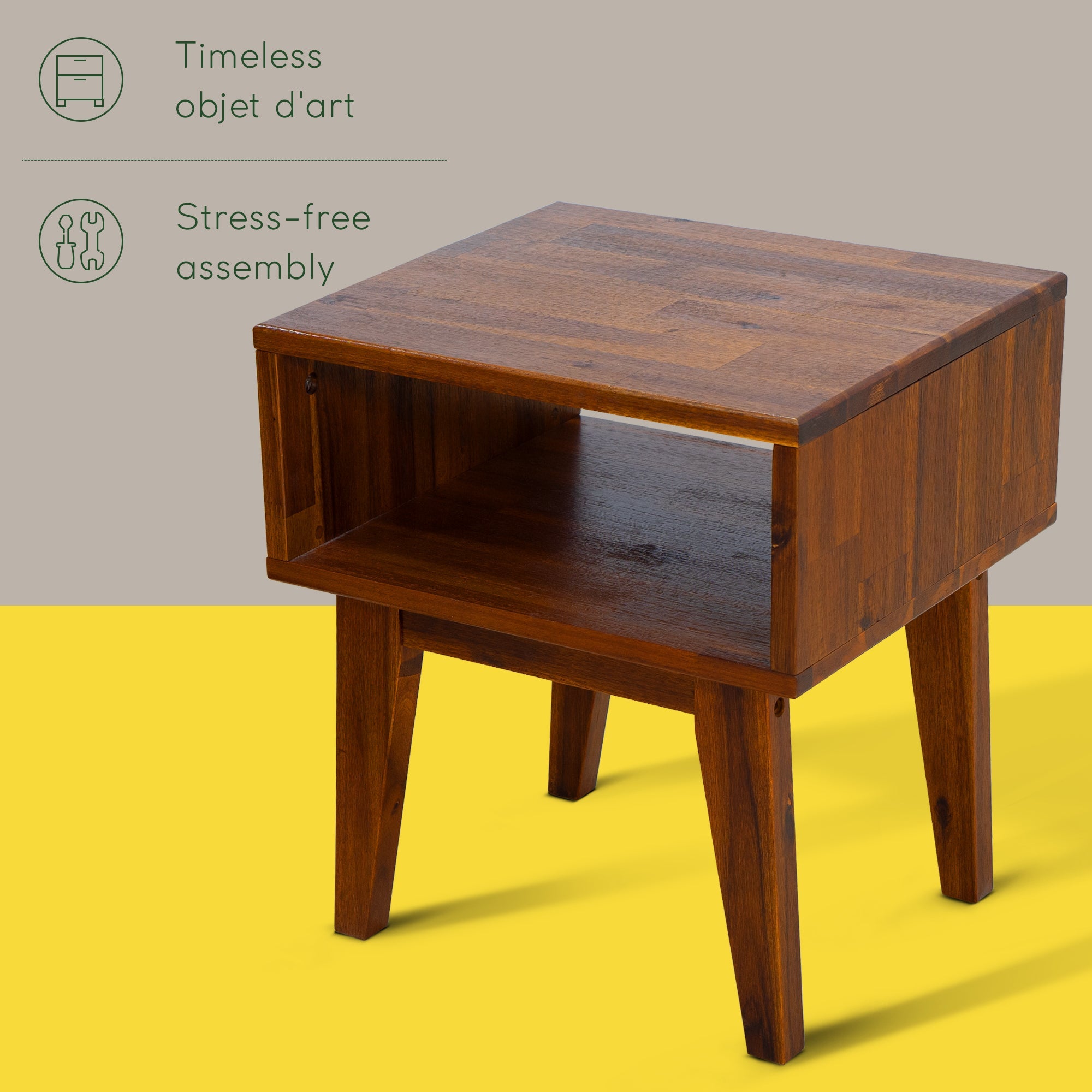 Acacia Serena Solid Wood Nightstand