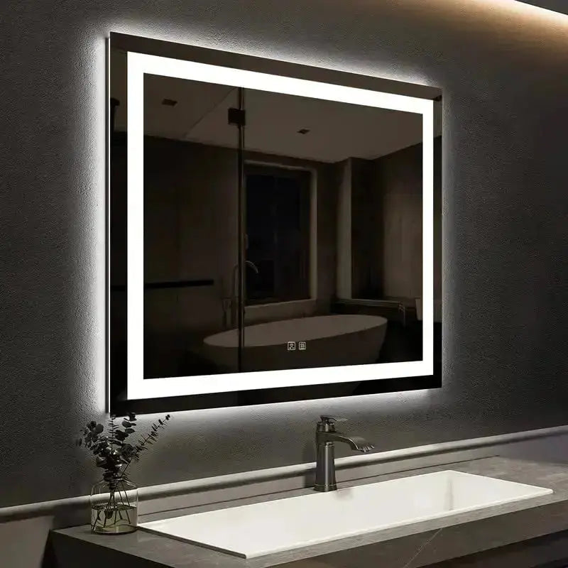 Compact Center Glow LED Bathroom Mirror