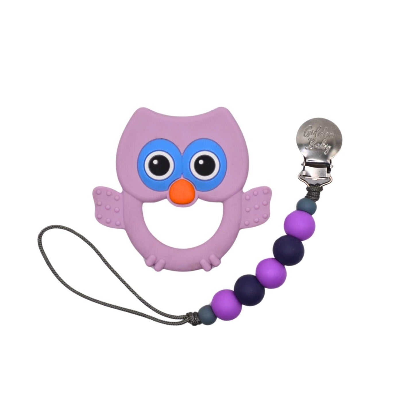 Owl Teether Set - Purple