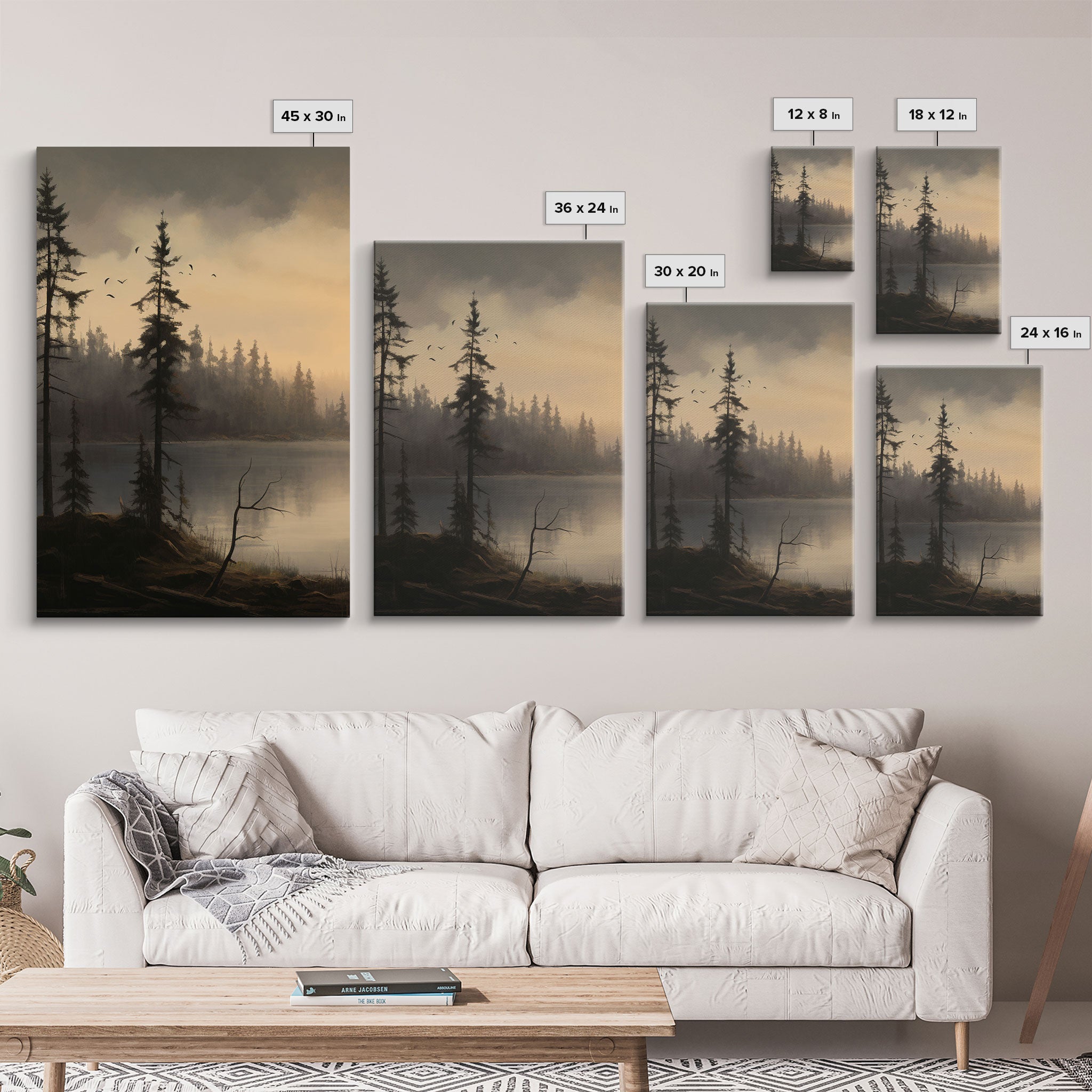 Moody 3 Piece Canvas Wall Art