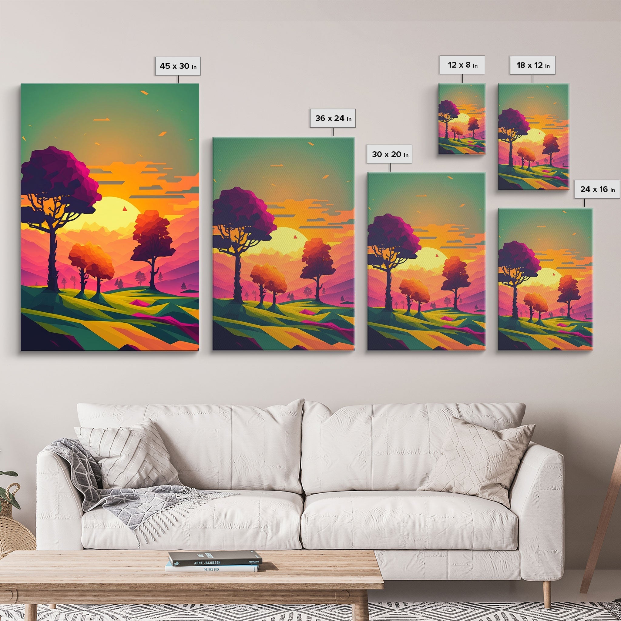 Triptych 3 Panel Wall Art, Framed Canvas Prints