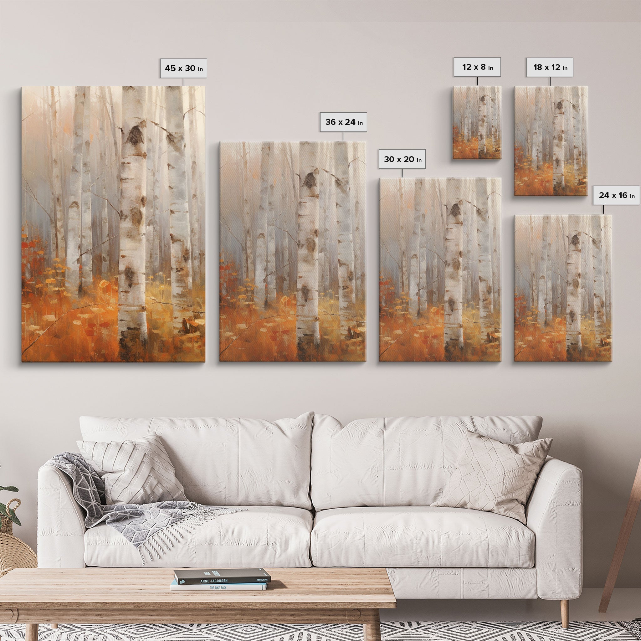 Forest Wall Art, Canvas Print, 3 Piece Wall Art