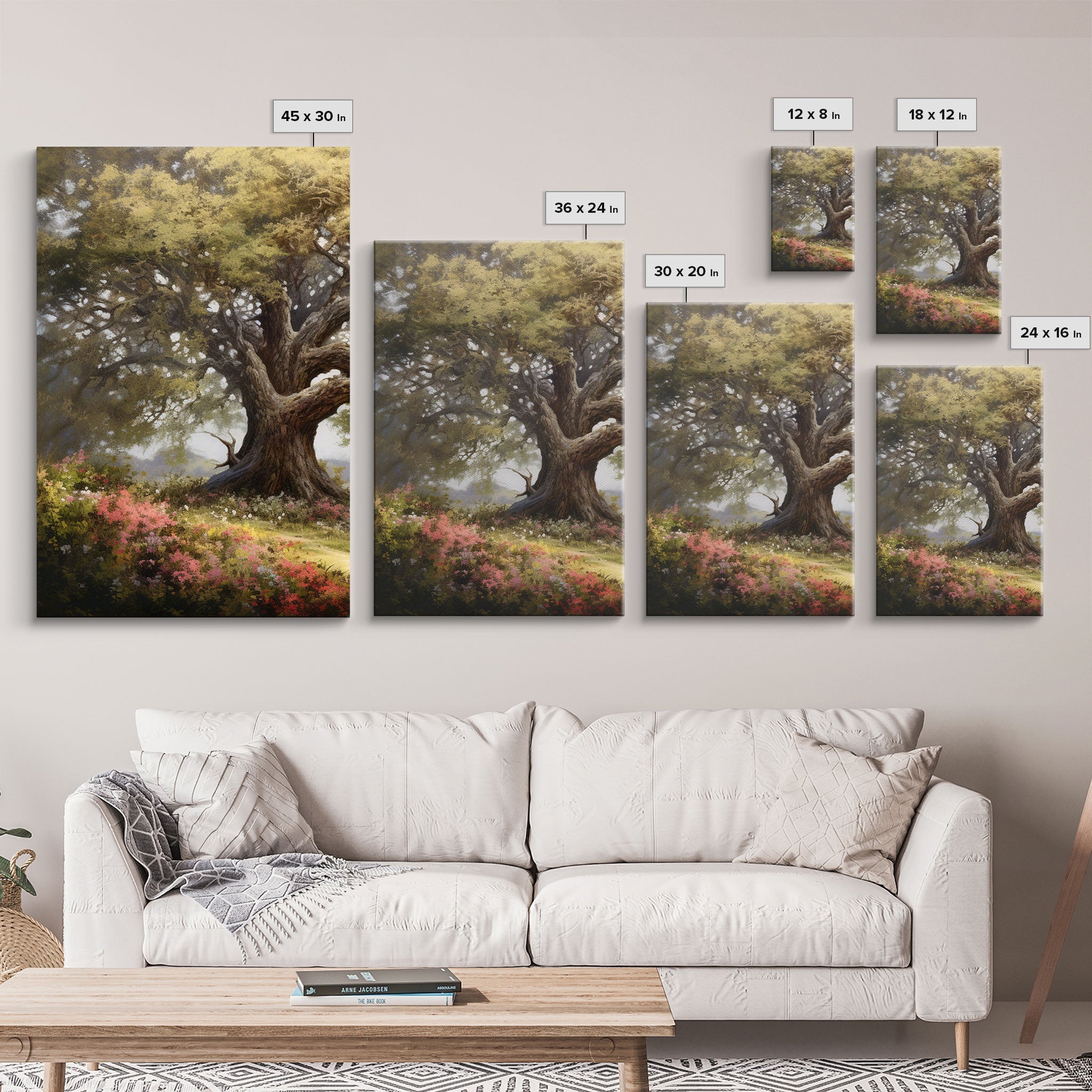 Lake Wall Art, Canvas Print, 3 Piece Wall Art