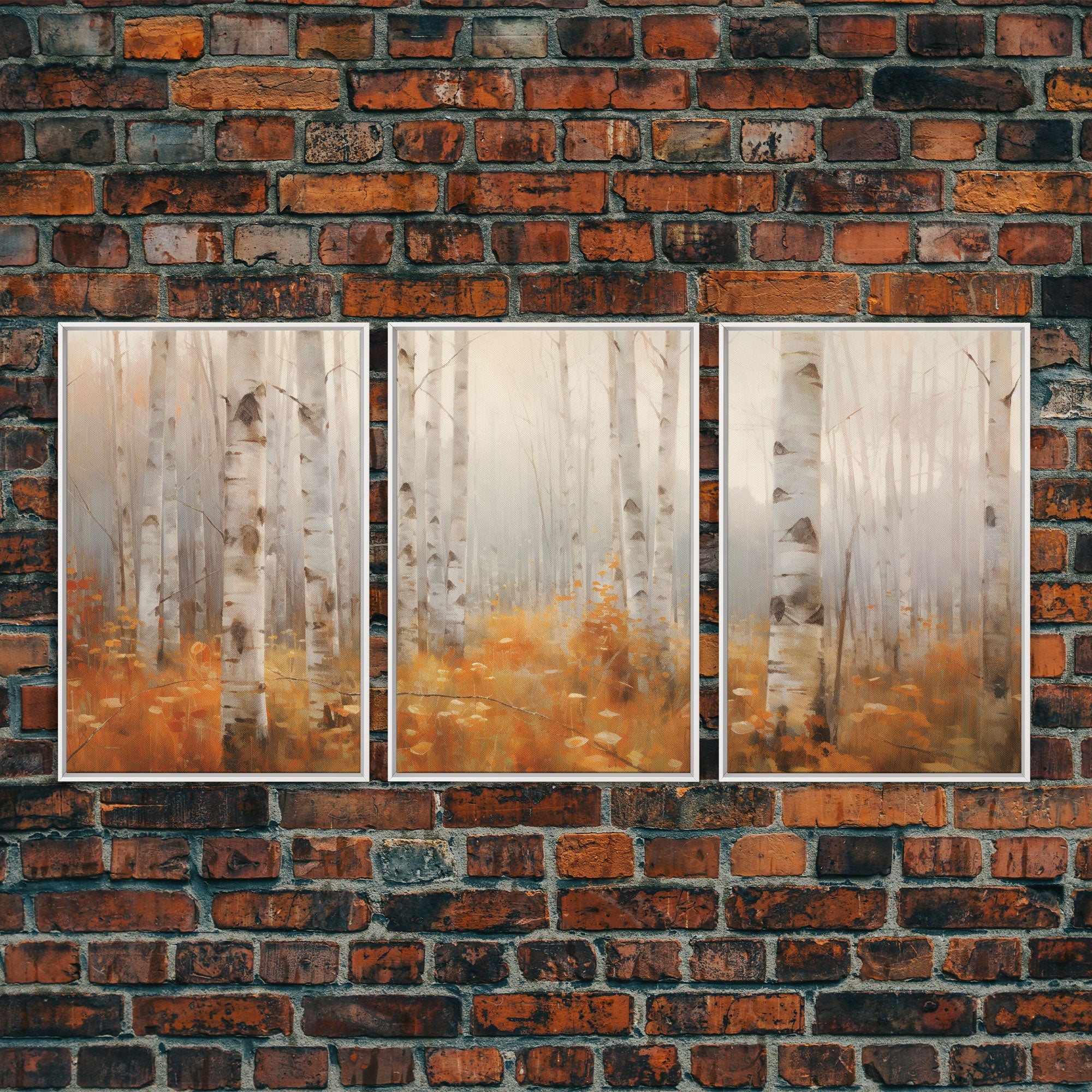 Forest Wall Art, Canvas Print, 3 Piece Wall Art