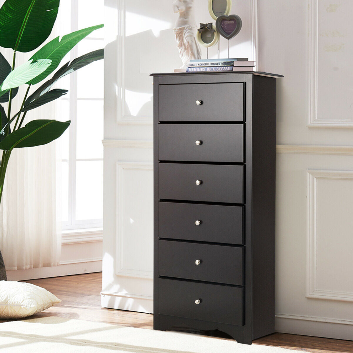 6 Drawers Chest Dresser - Brown