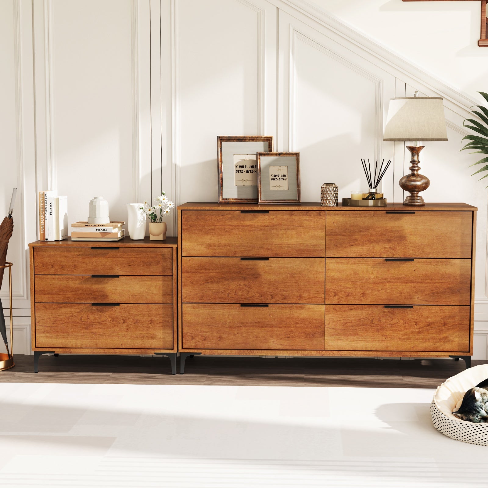 3 Drawer Dresser with Interlock System - Cherry
