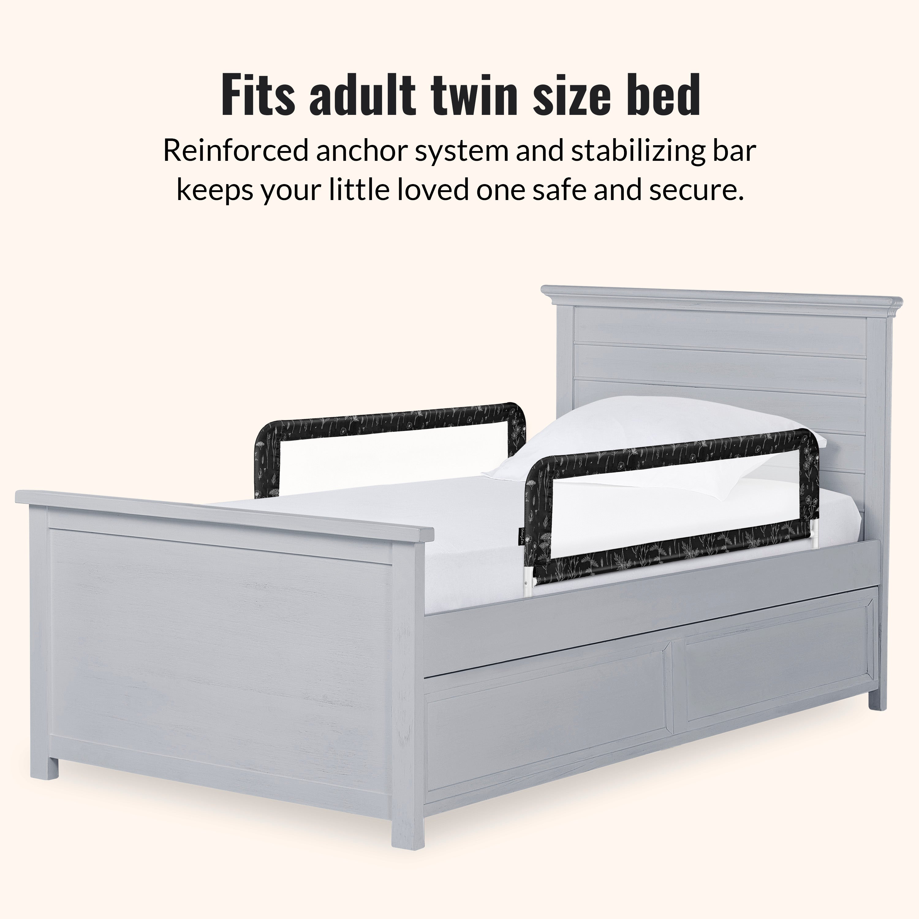 Dream On Me Mesh Security Bed Rails, Double Pack