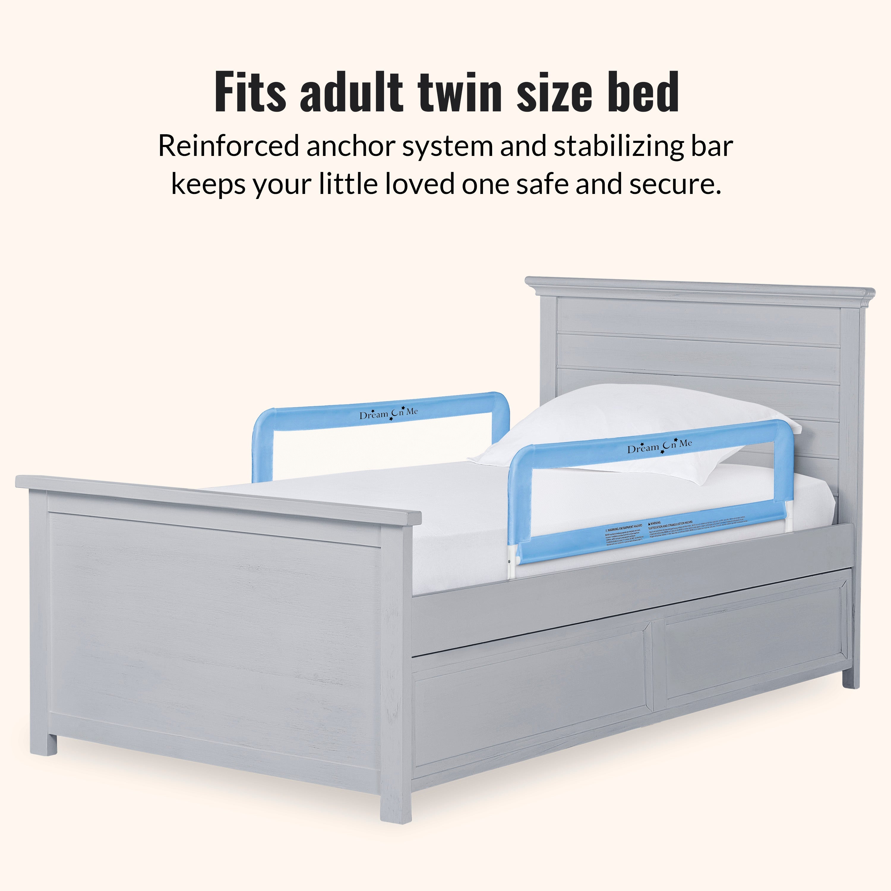 Dream On Me Mesh Security Bed Rails, Double Pack