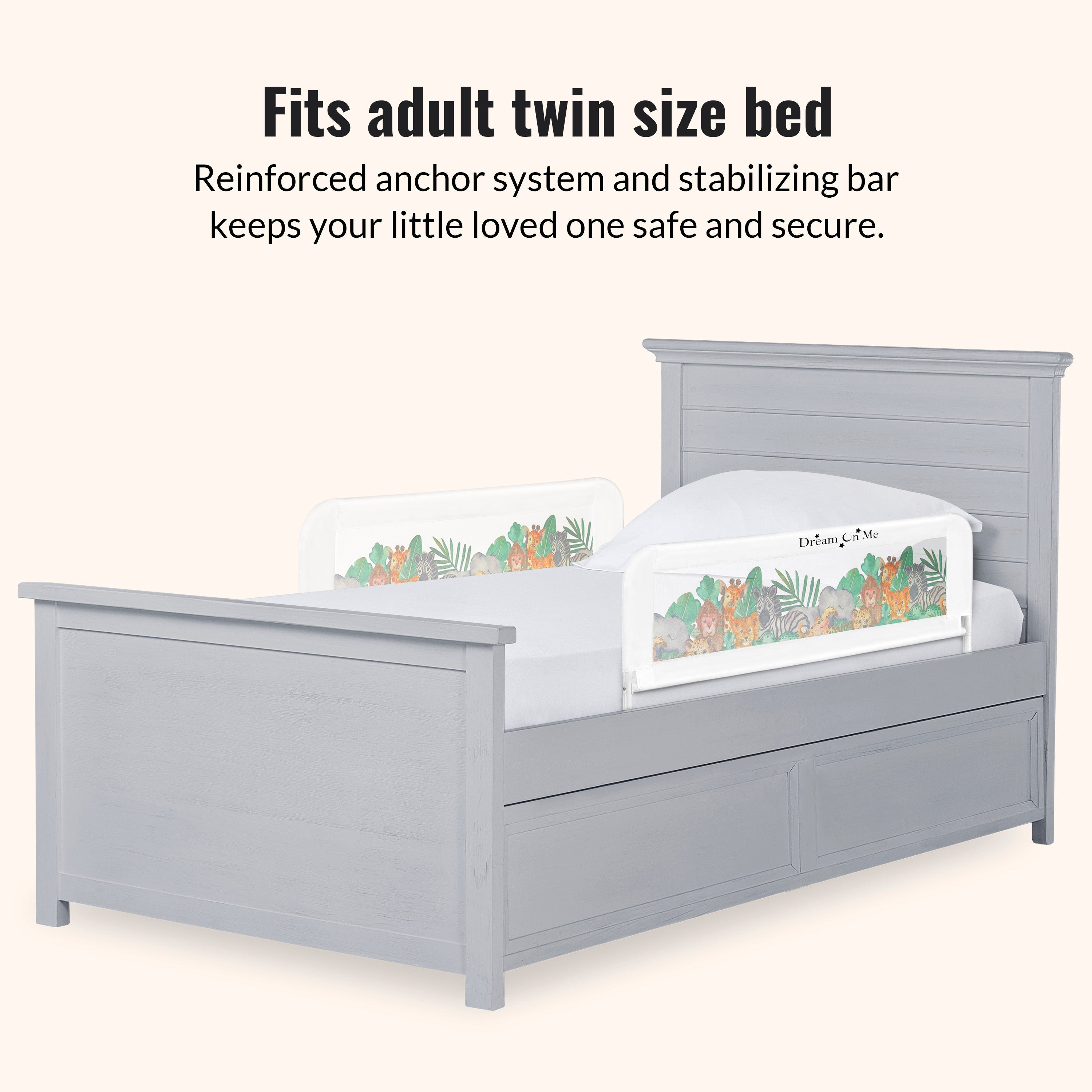 Dream On Me Mesh Security Bed Rails, Double Pack