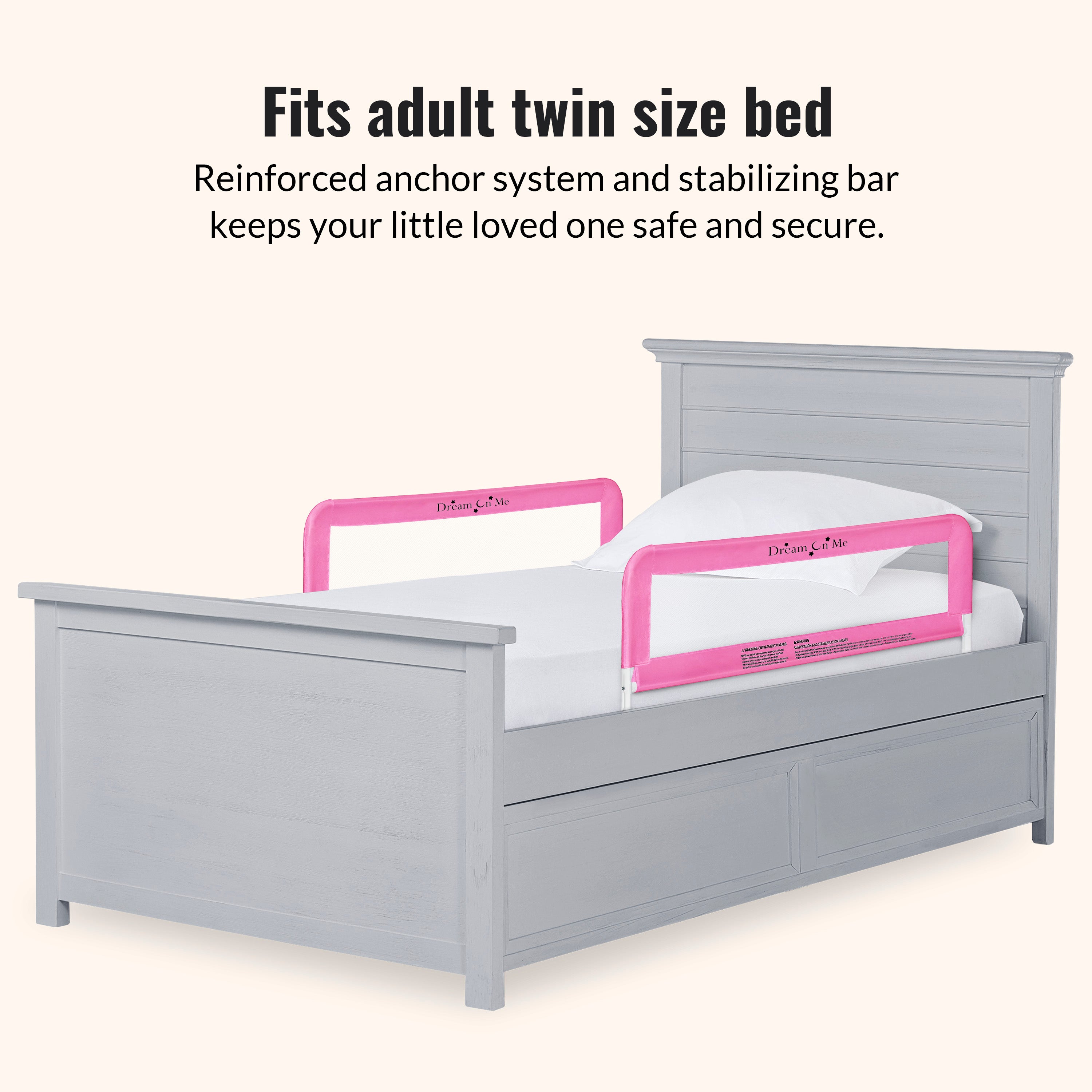 Dream On Me Mesh Security Bed Rails, Double Pack