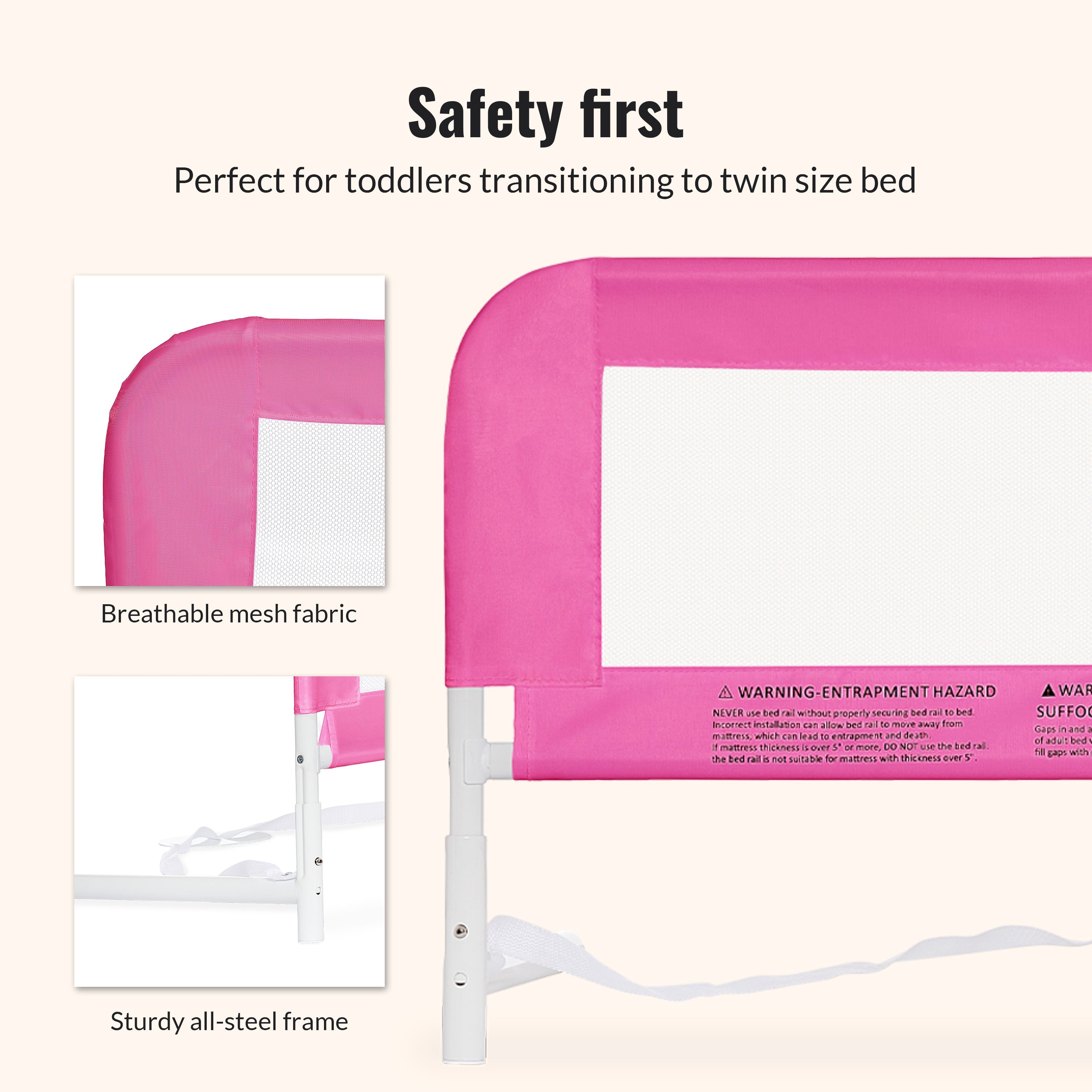 Dream On Me Mesh Security Bed Rail