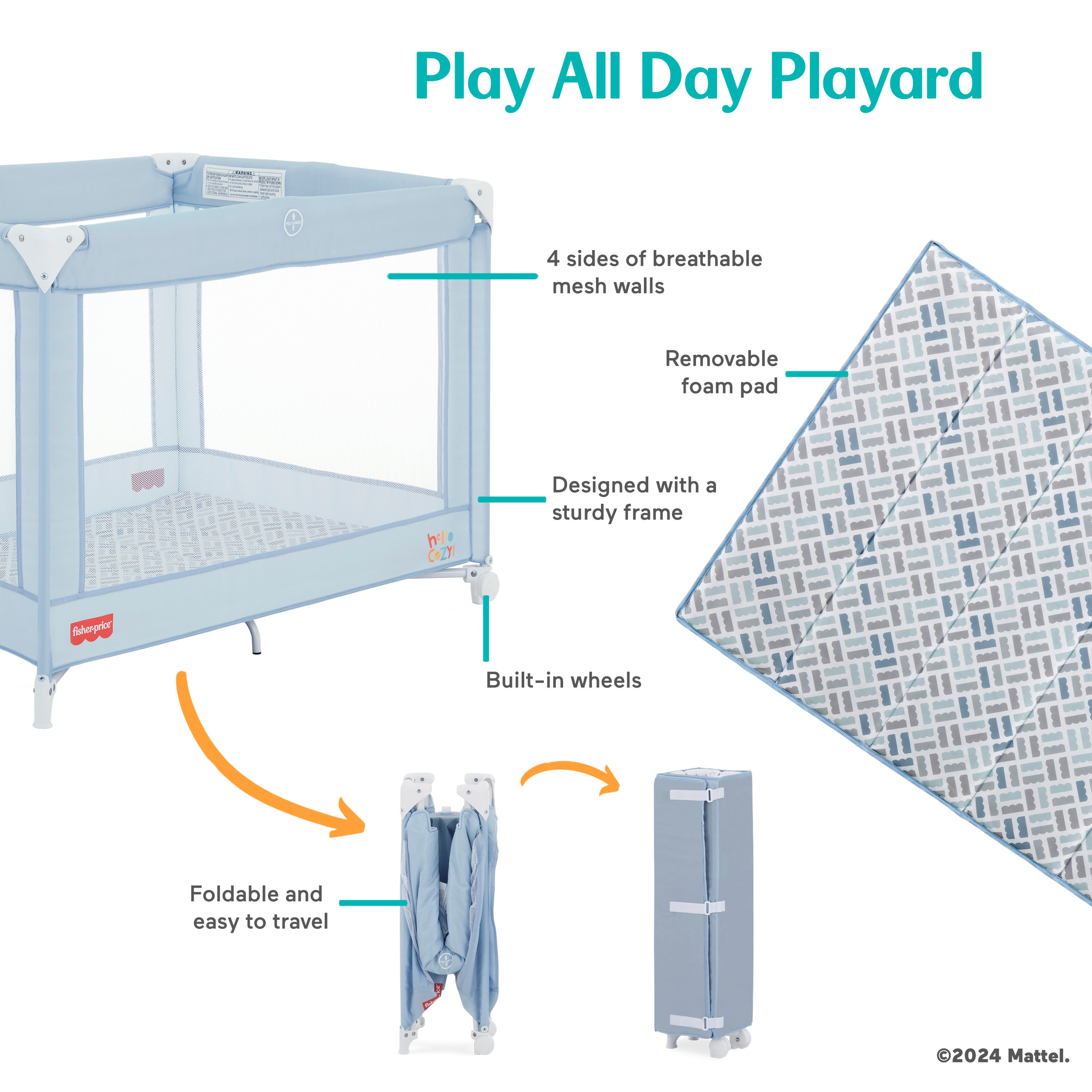 Fisher-Price by Dream On Me Play All Day Playard