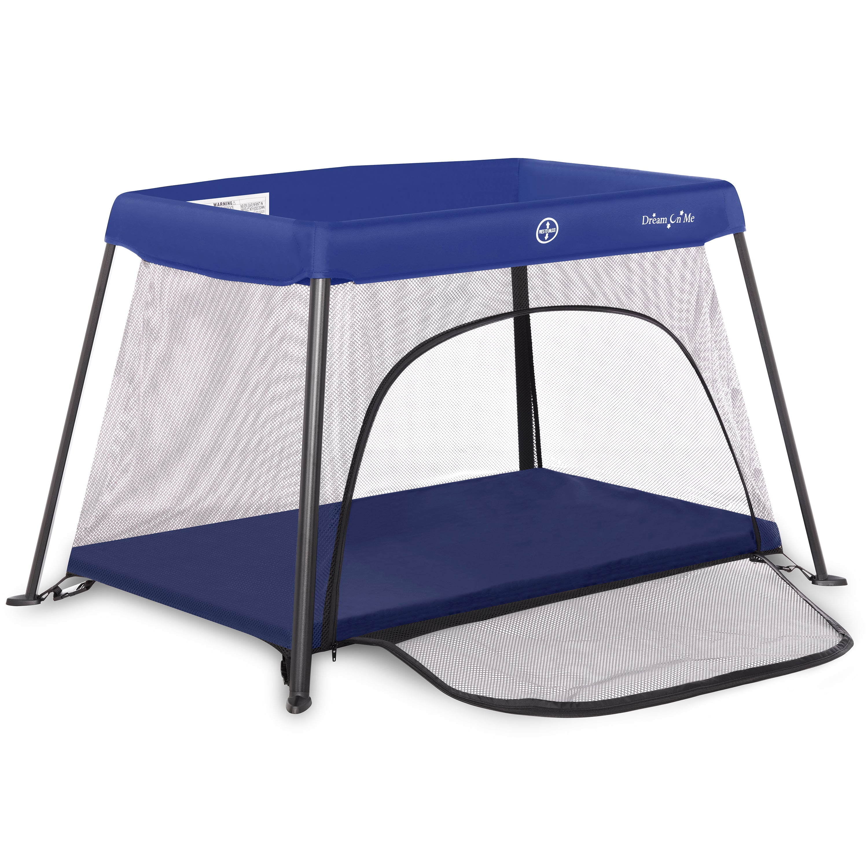 Dream On Me Travel Light Play Yard With Mesh Zipper Door