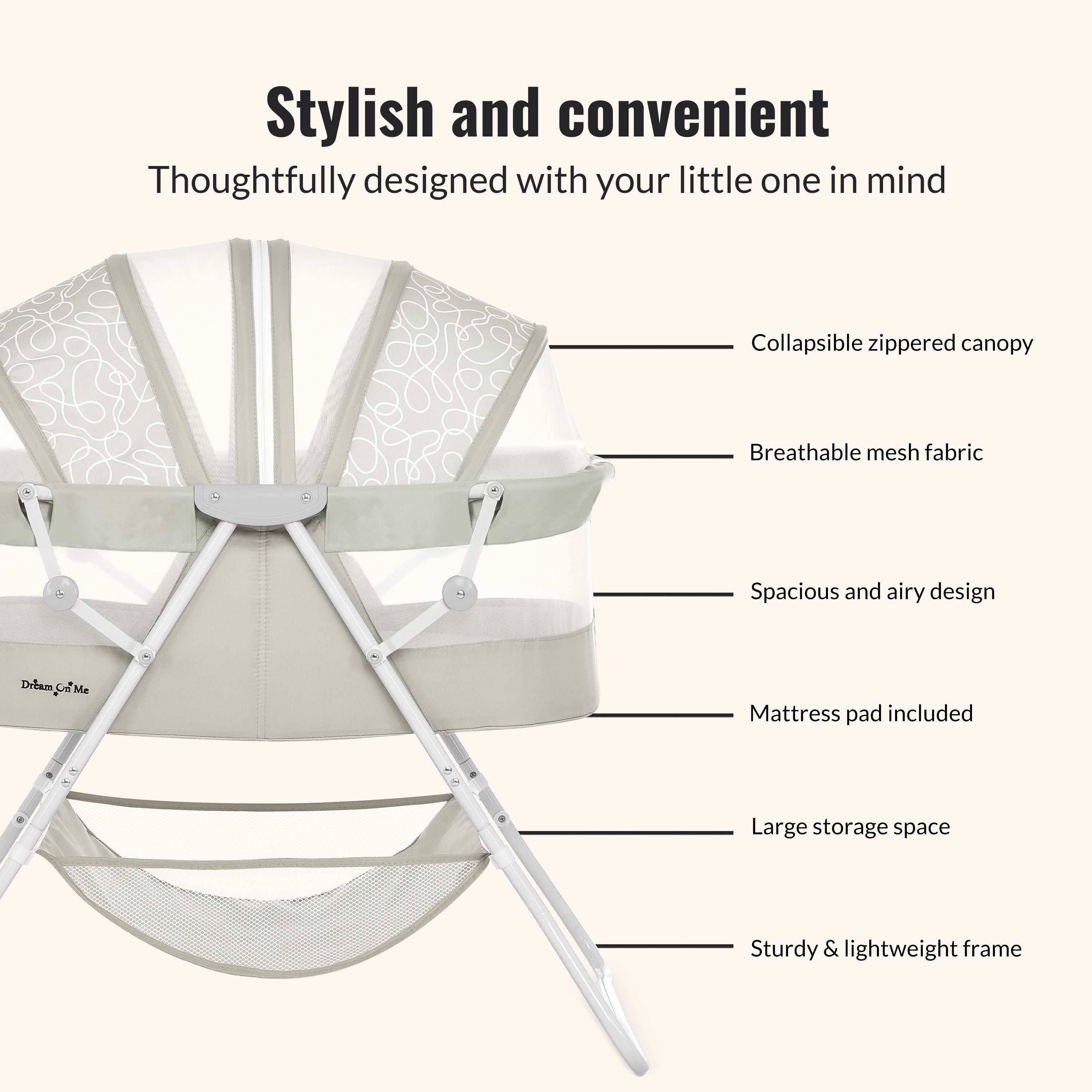 Dream On Me Karley Bassinet
