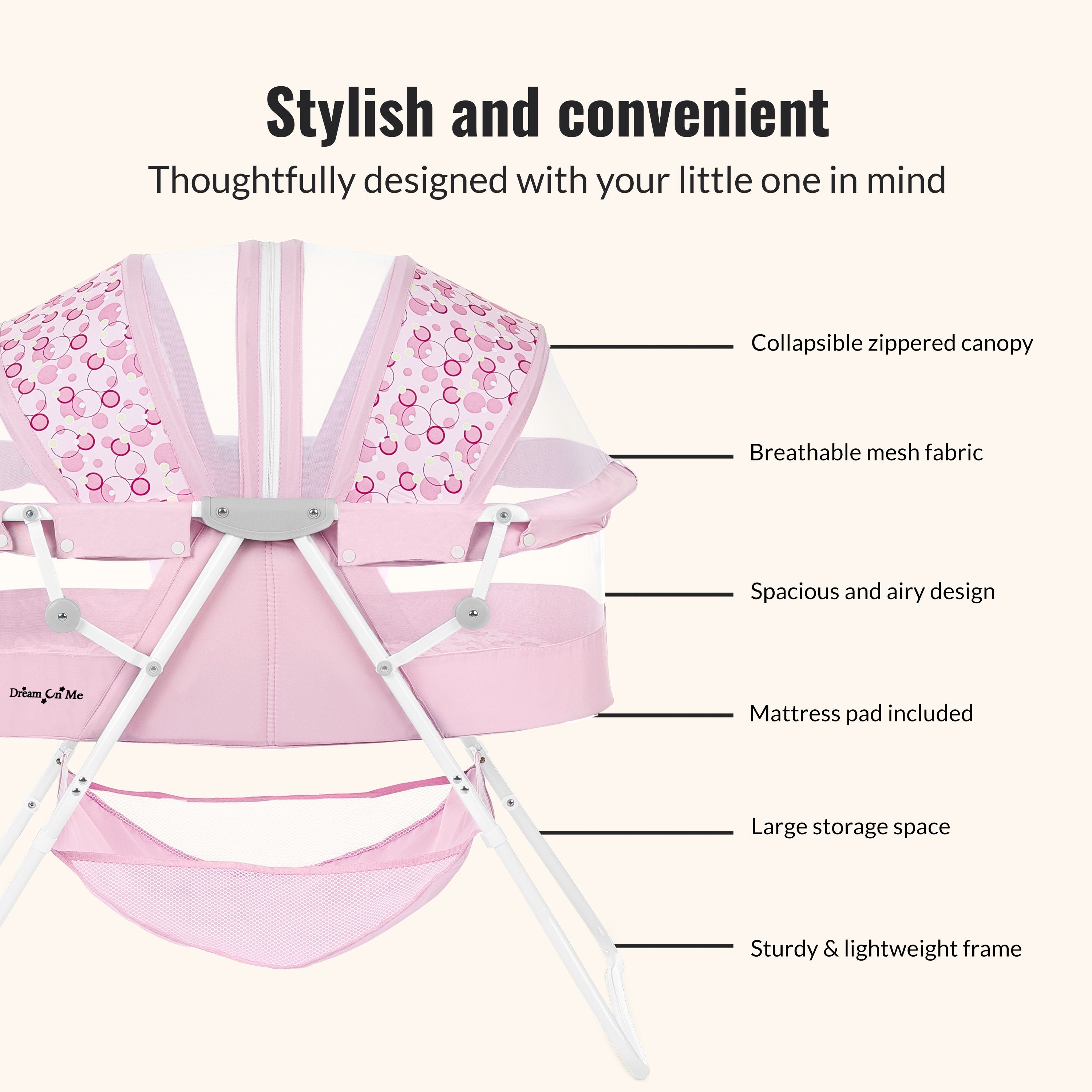 Dream On Me Karley Bassinet