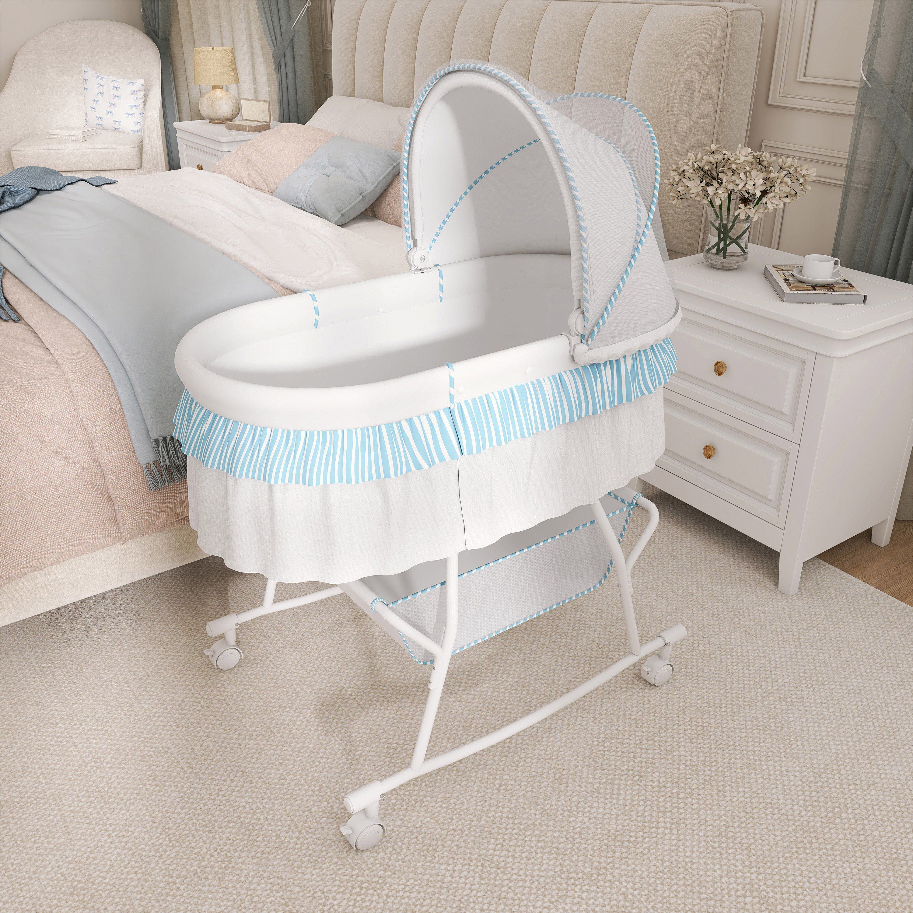 Dream On Me Lacy Portable 2-In-1 Bassinet