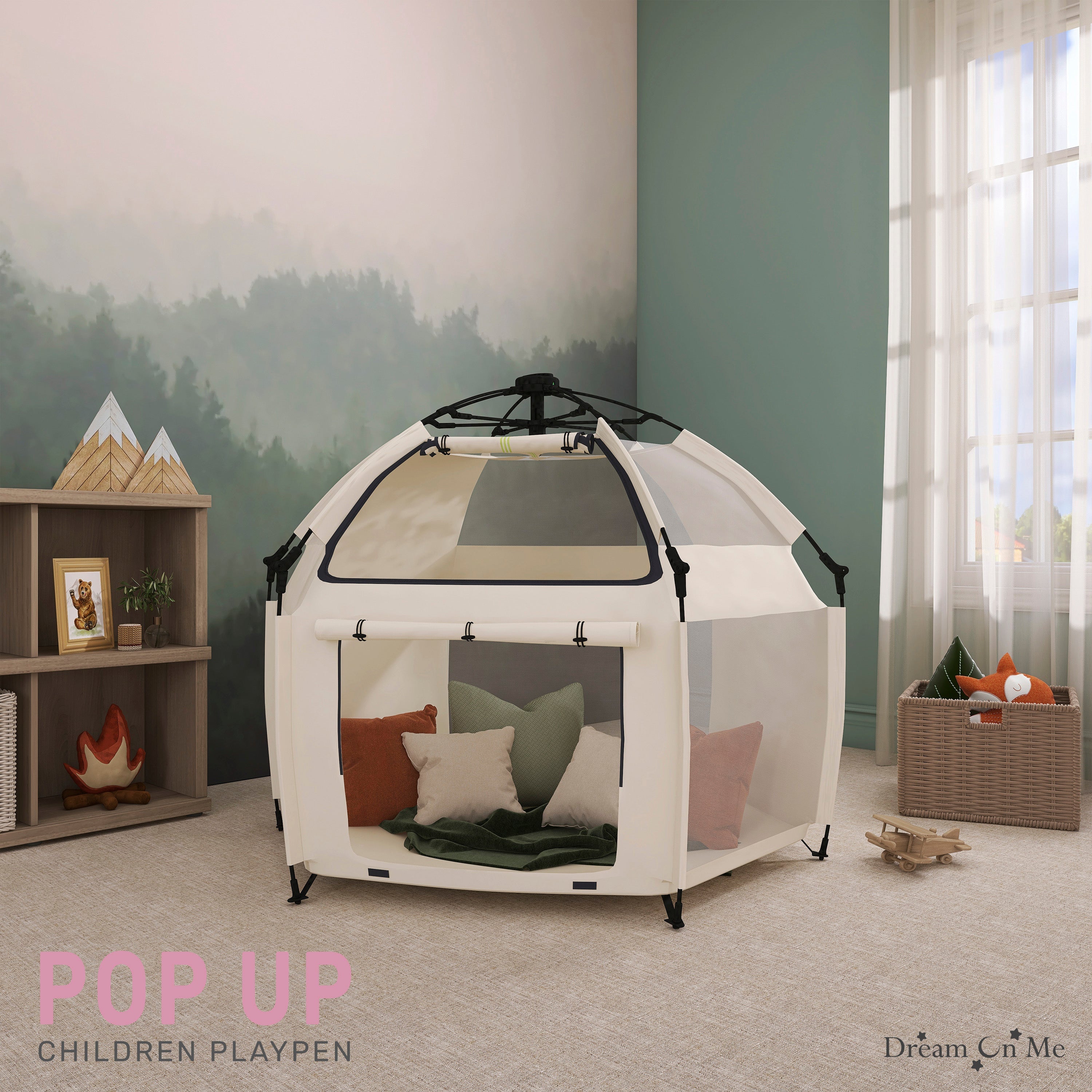 Dream On Me Pop Up Children Playpen with Canopy