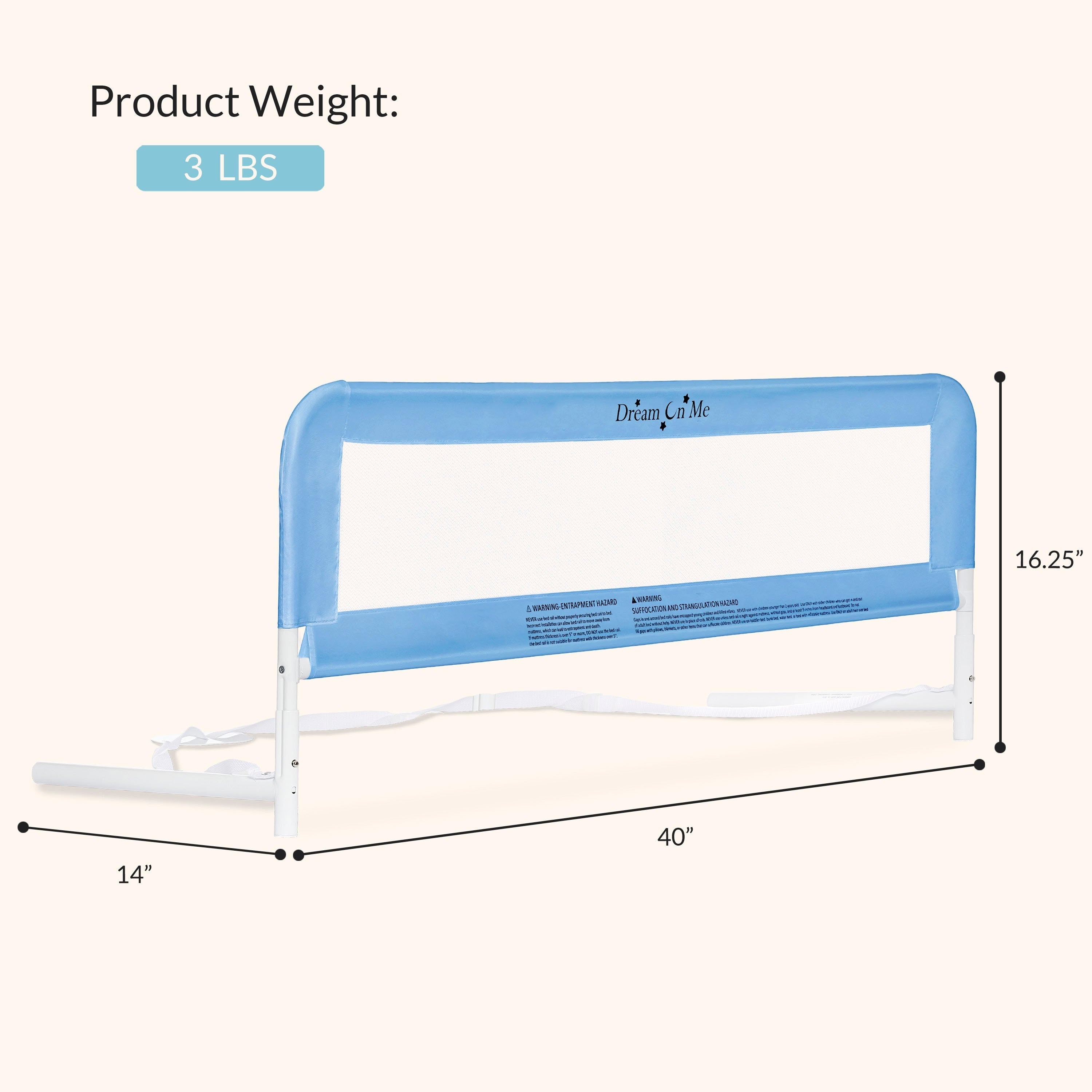 Dream On Me Adjustable Mesh Bed Rail
