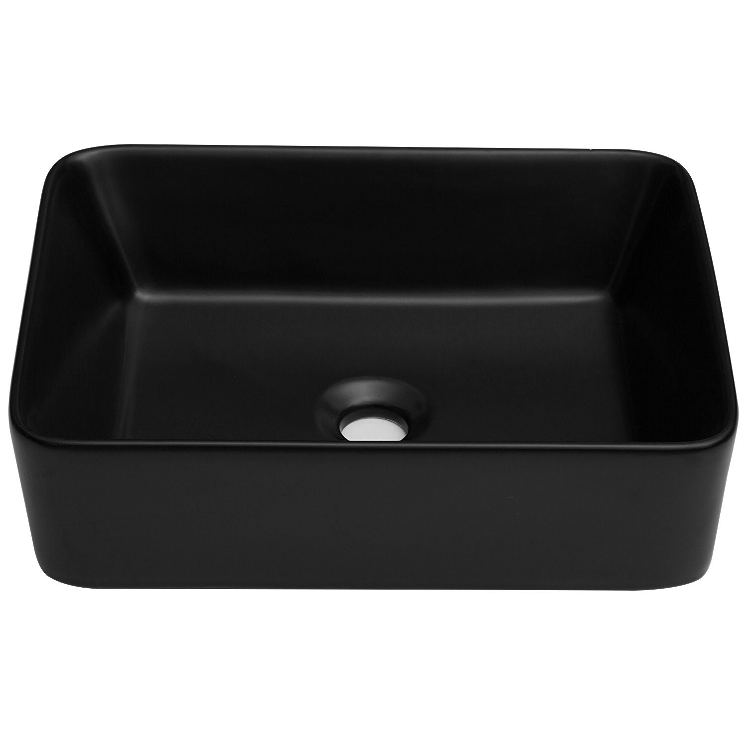 European Design Ceramic Rectangular Vessel Bathroom Sink by Couch