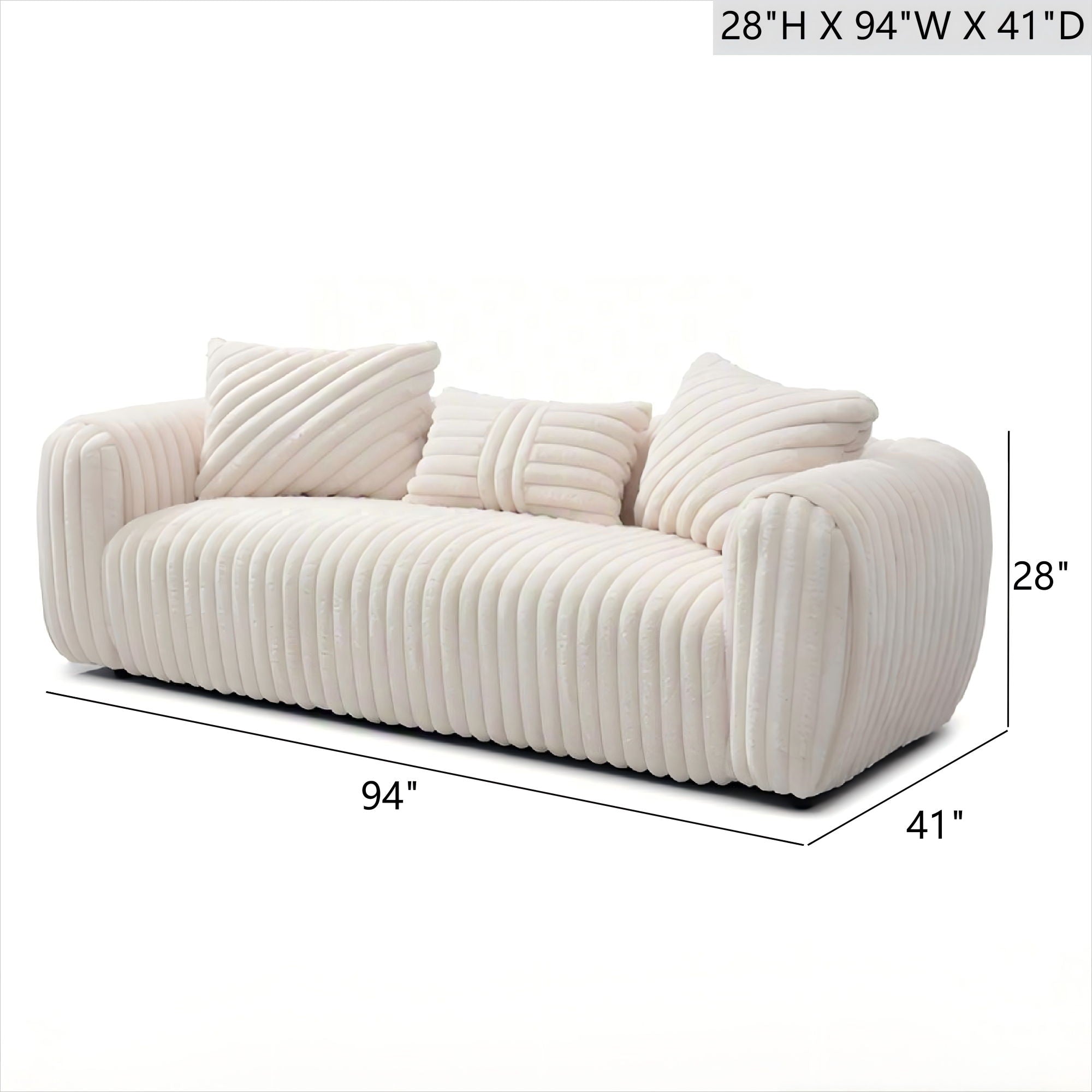 Cancun - Sofa - White