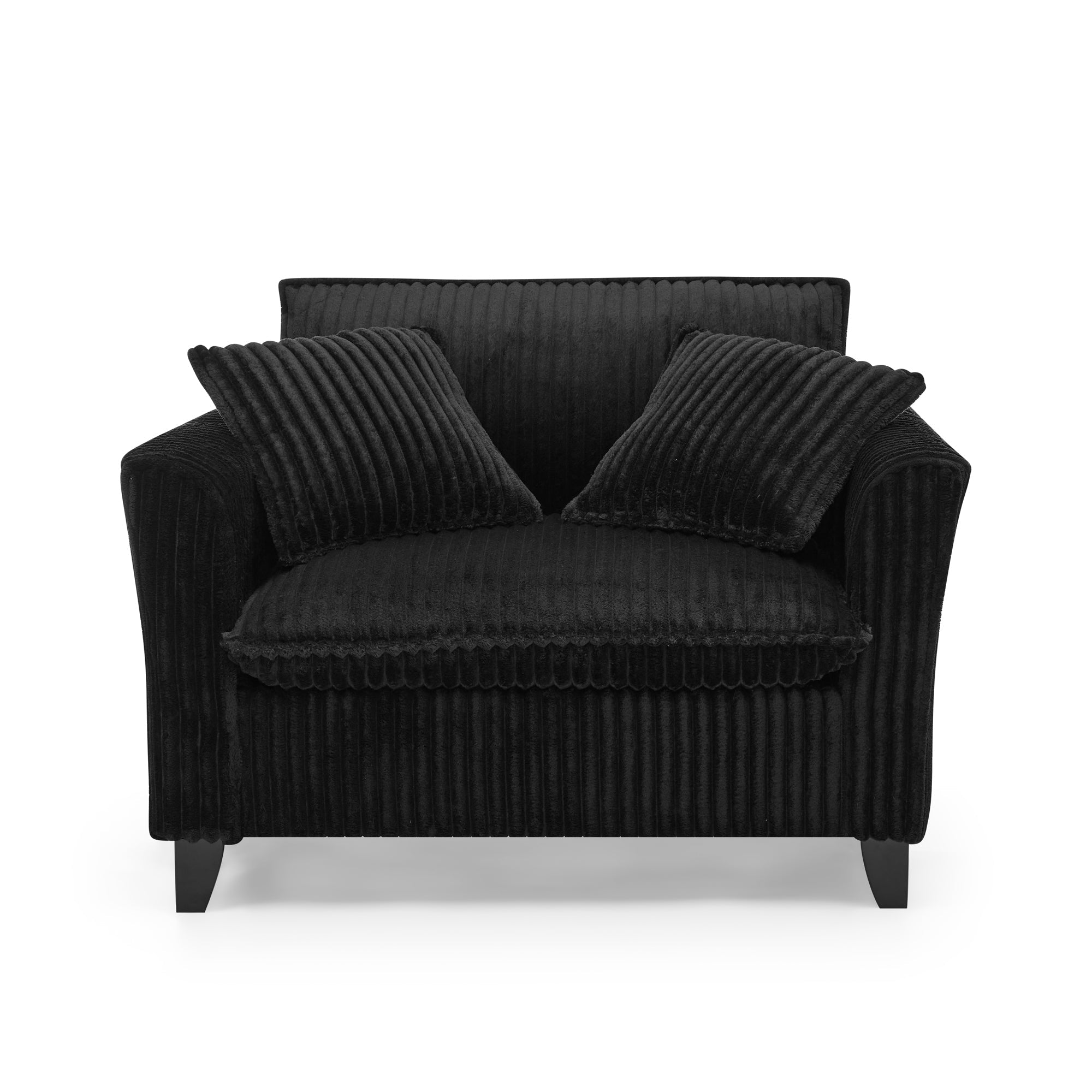 Lazy Sofa Chair with a Backrest - Black