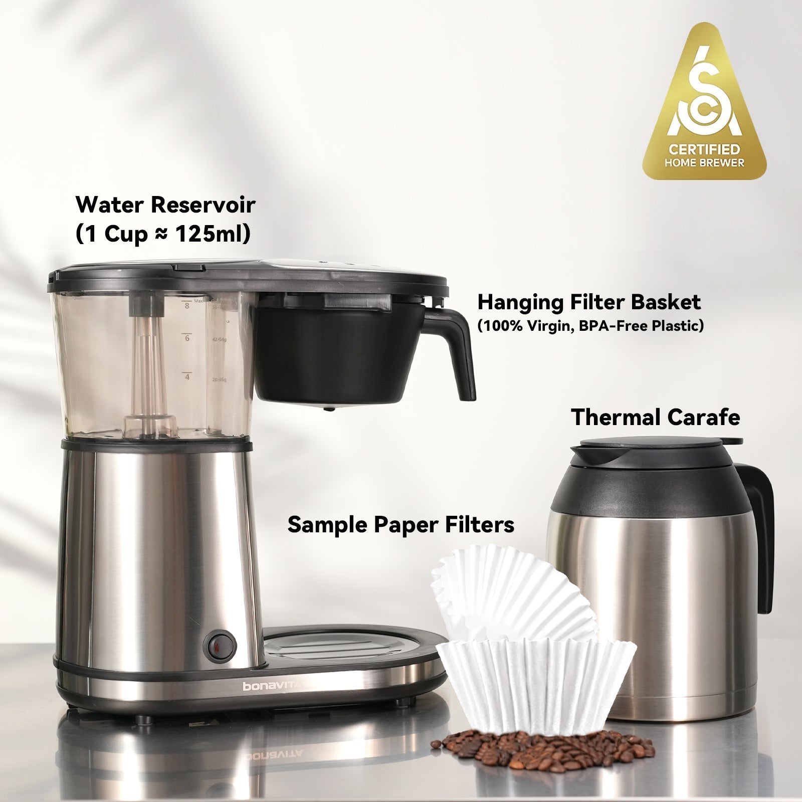 Connoisseur 8-Cup Drip Coffee Brewer