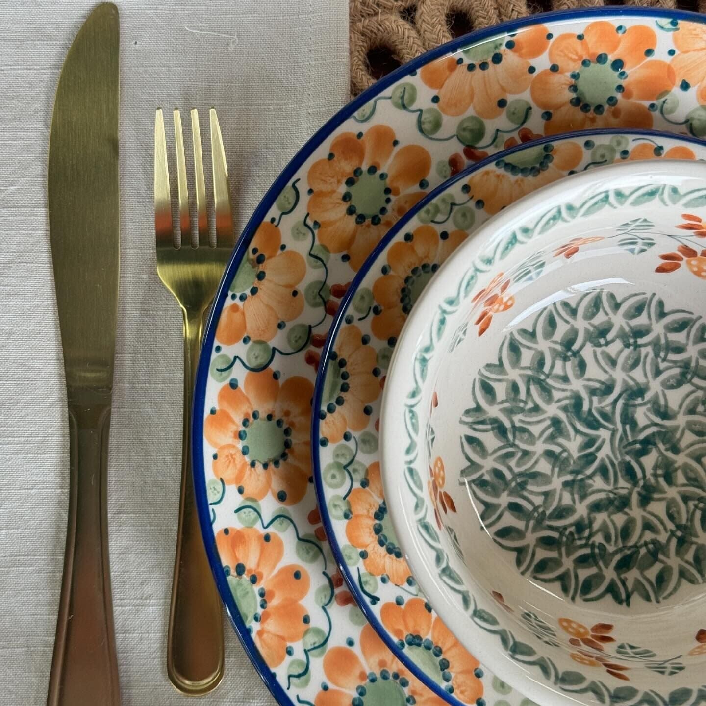 Plate, Round, Dinner, 10" in "Autumn Harvest" by Manufaktura | T132S-LB by The Polish Pottery Outlet