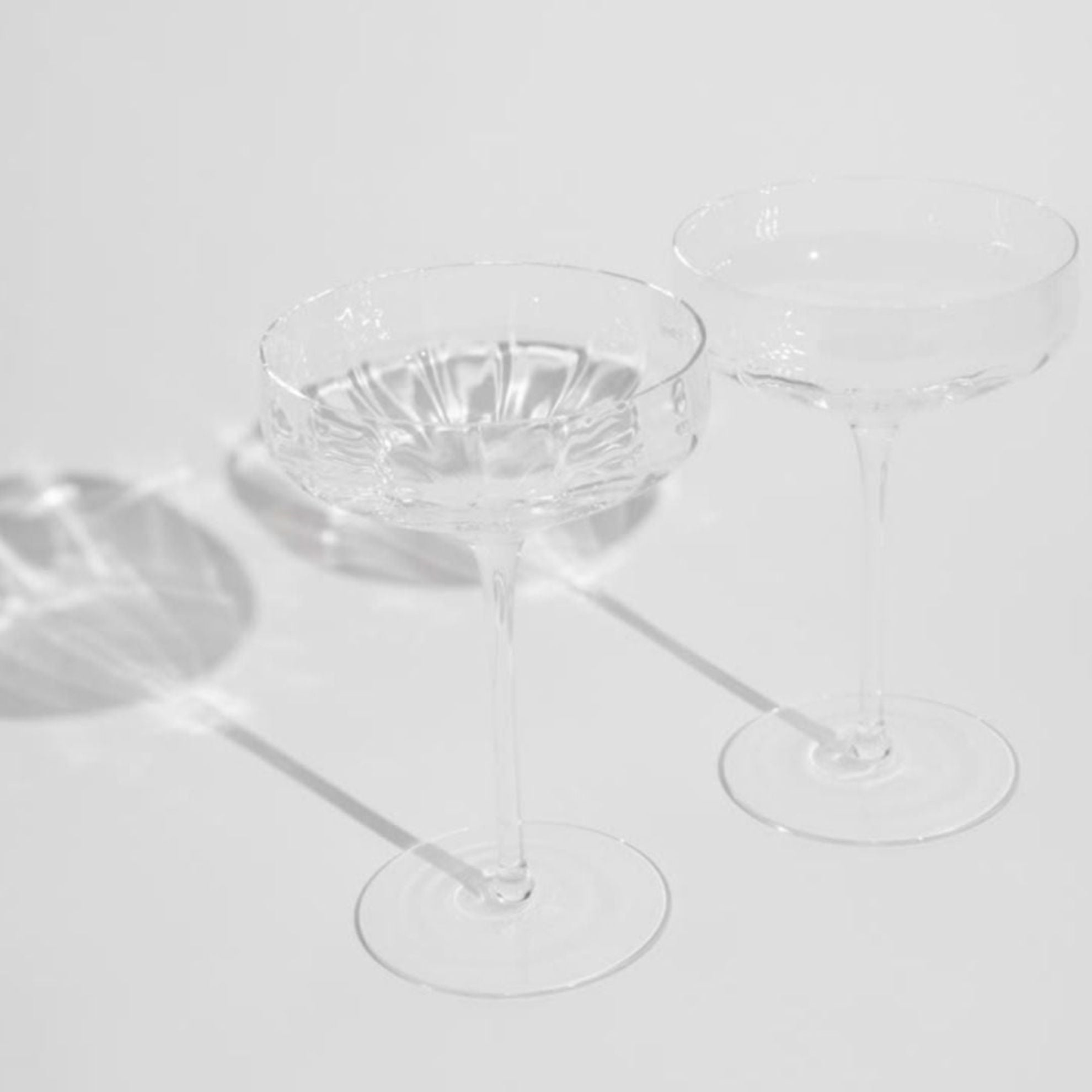 Angled Coupe Glasses