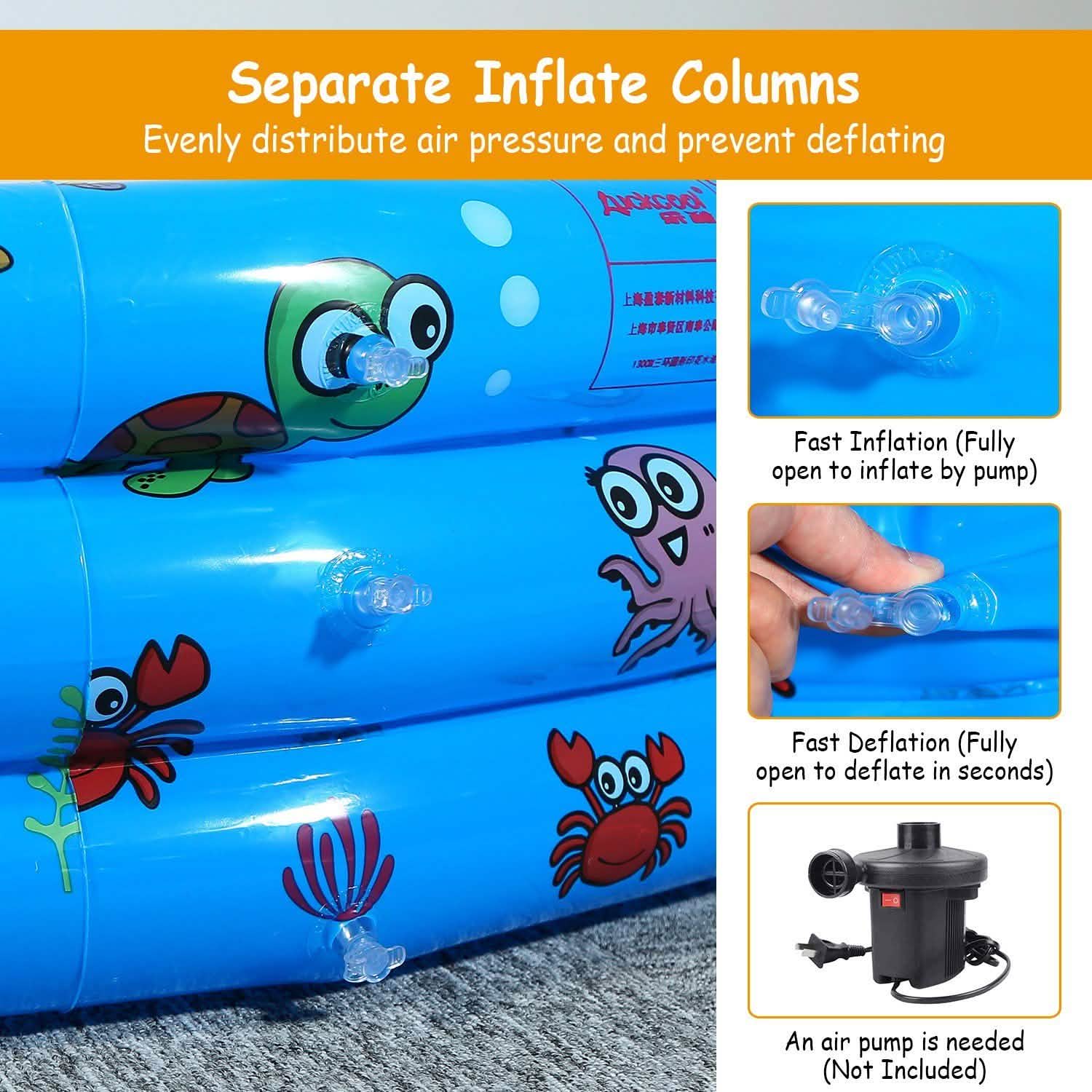51x13" Inflatable Swimming Pool