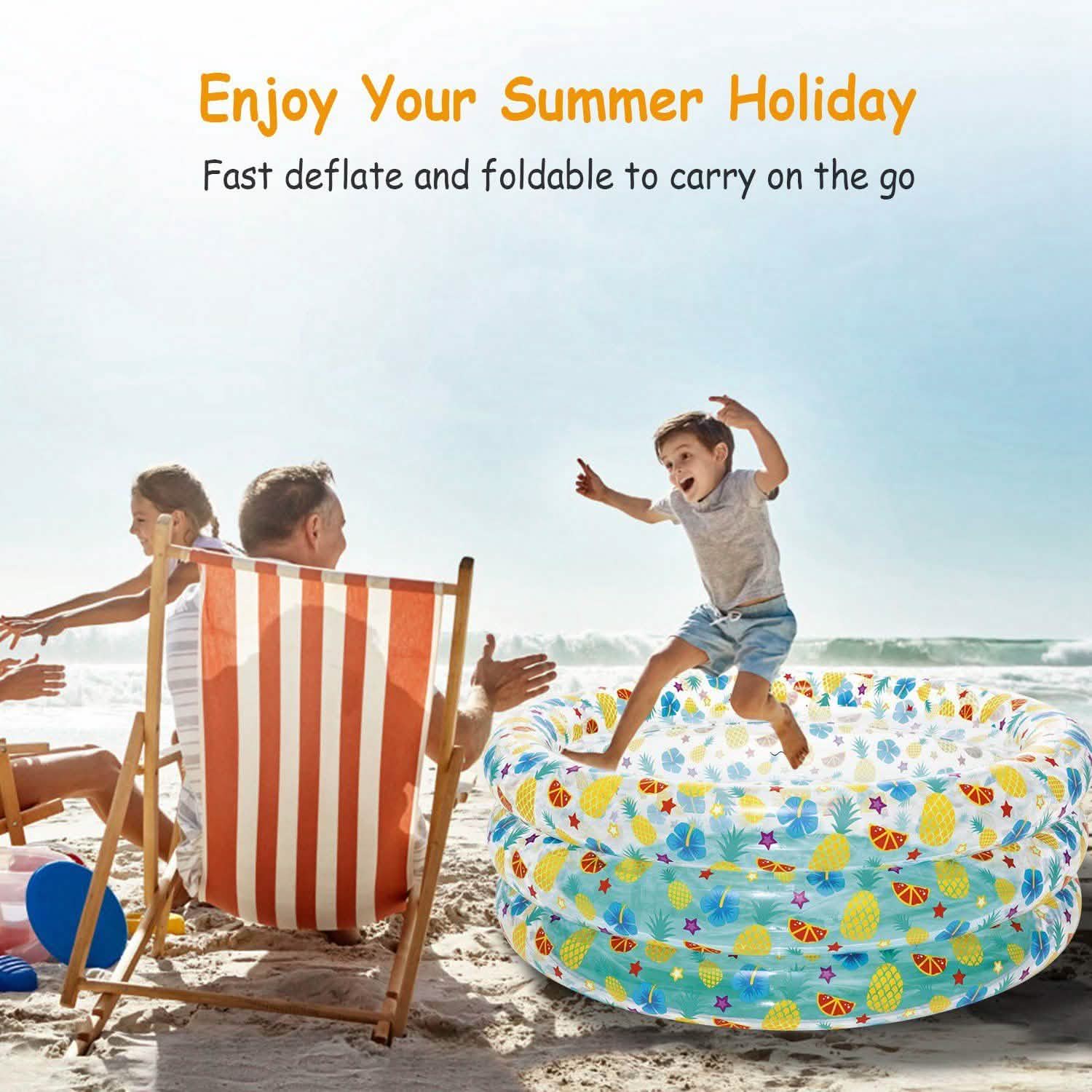 59x21" Inflatable Swimming Pool