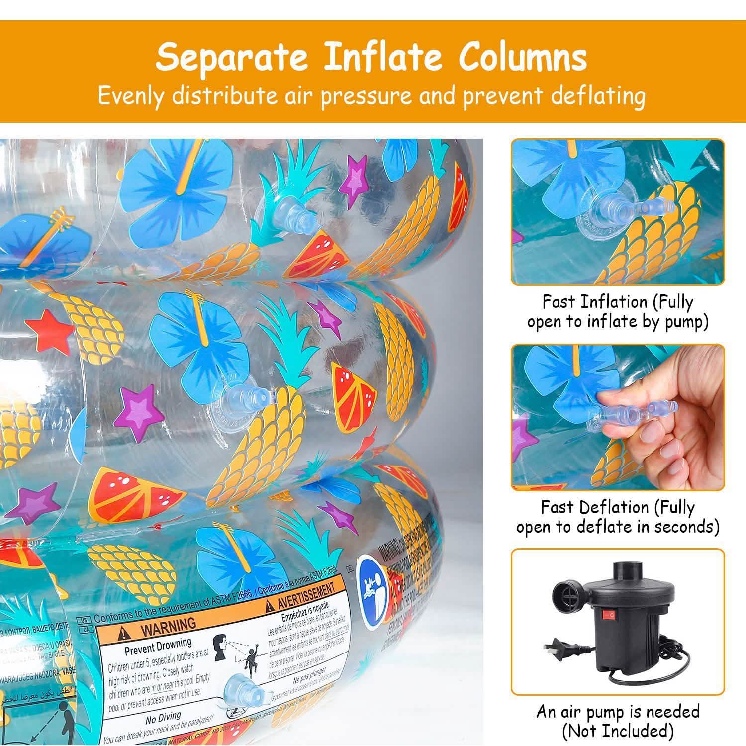 59x21" Inflatable Swimming Pool