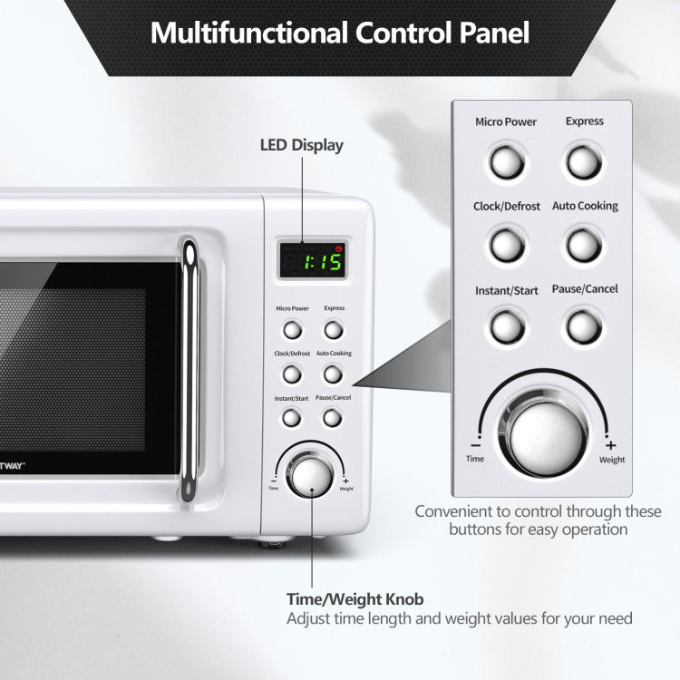 700W Microwave with 5 Power Levels