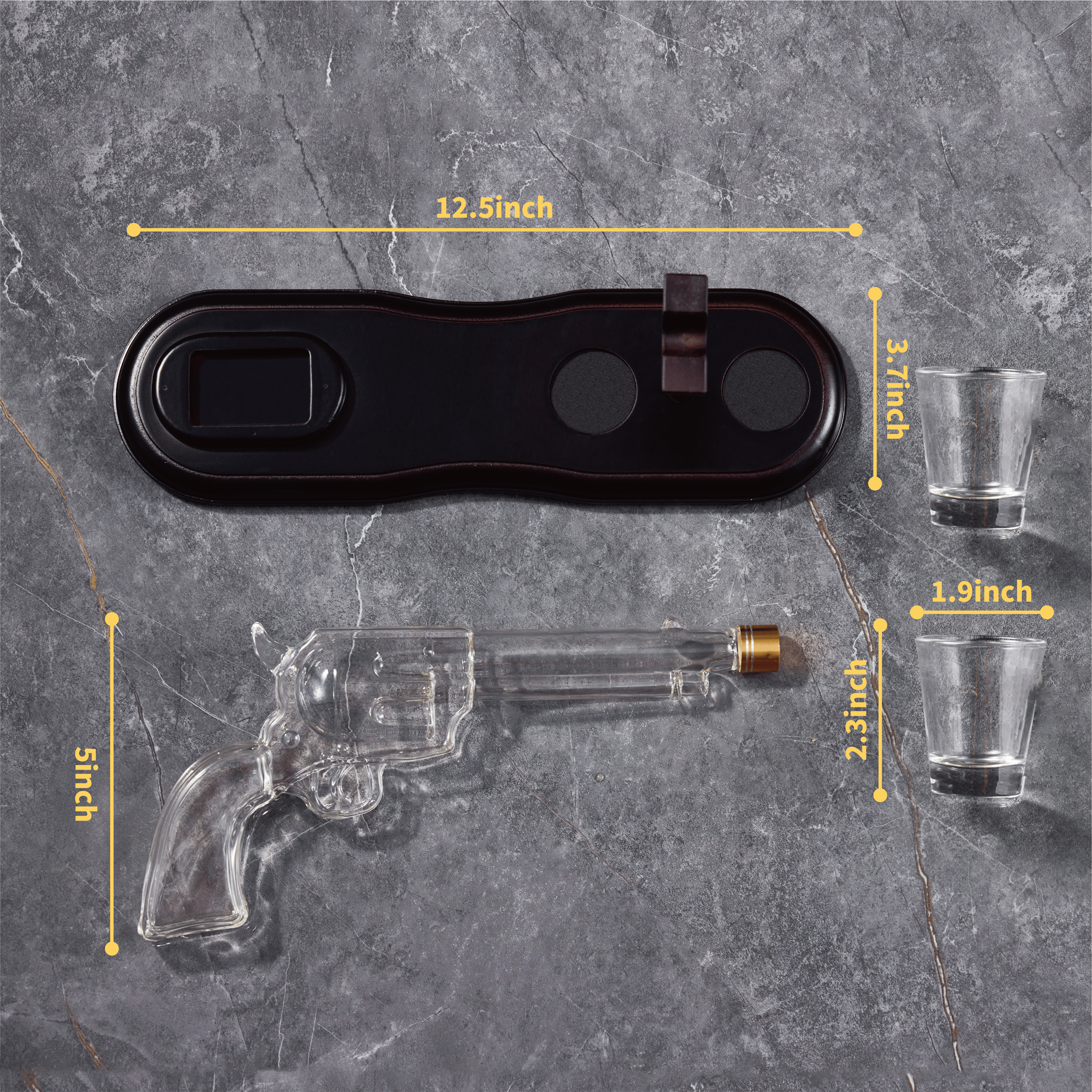 Gun Whiskey Decanter Set