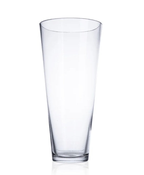 Tall Clear Glass Vase