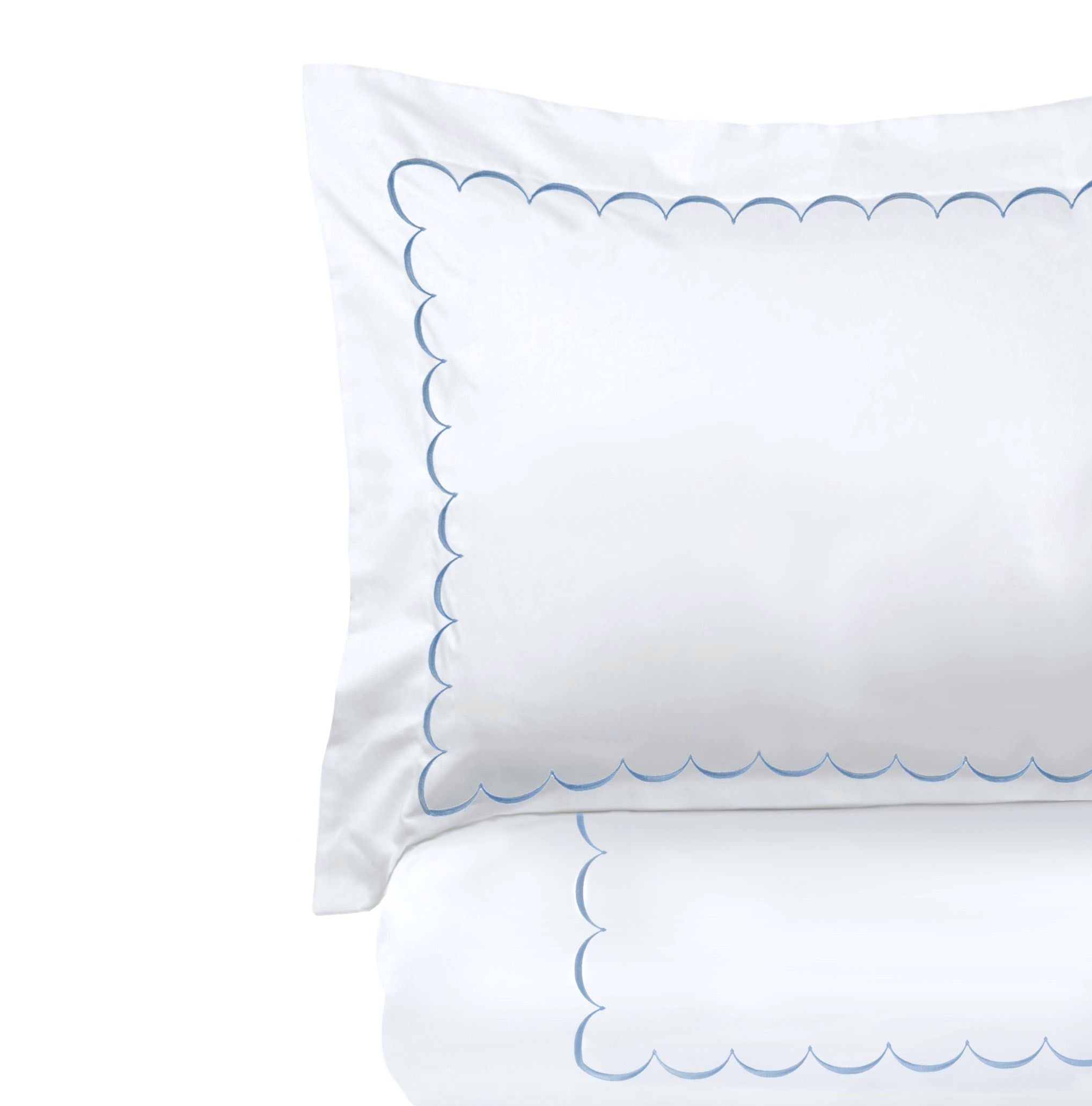 Scallop Embroidered Duvet Set
