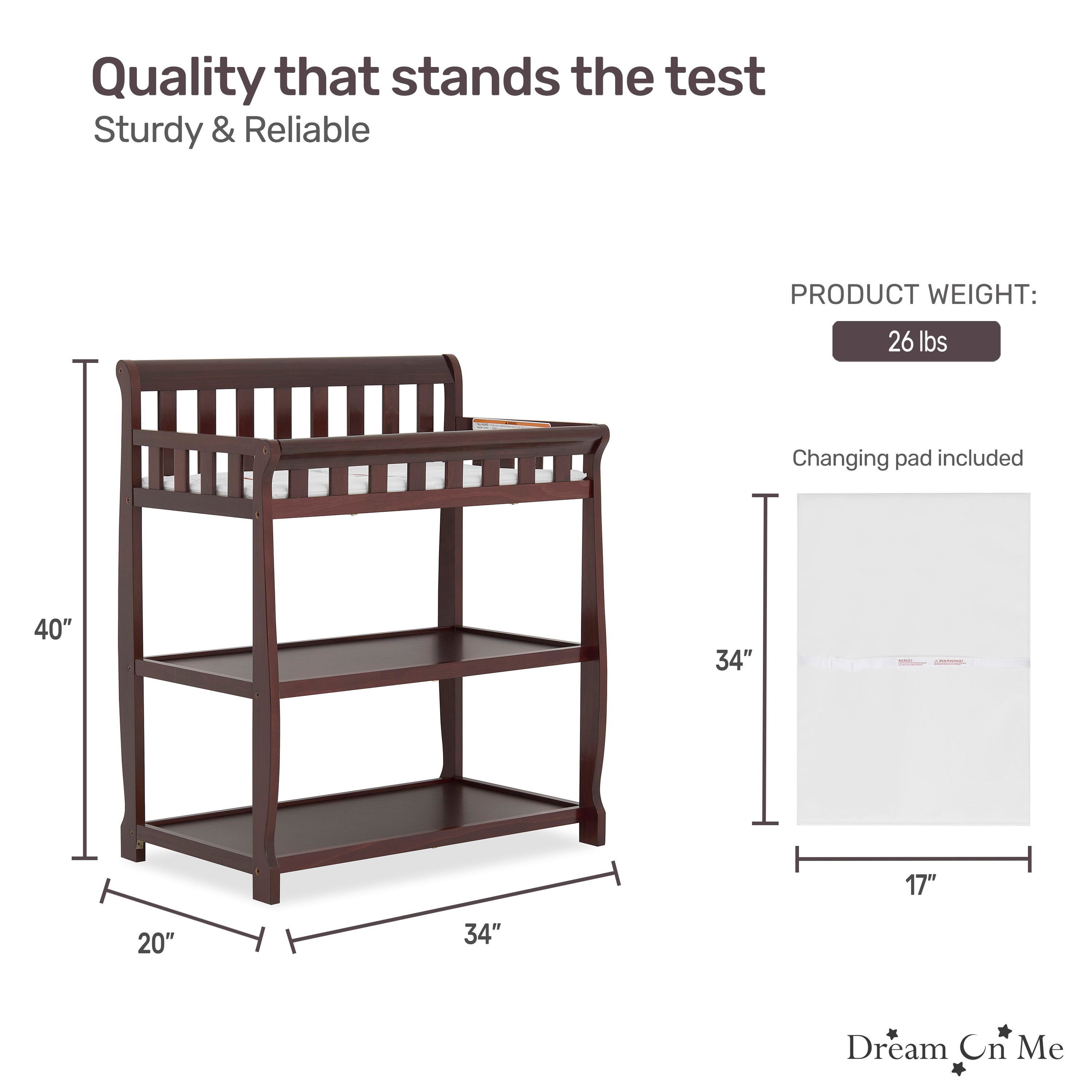 Dream On Me Ashton Changing table